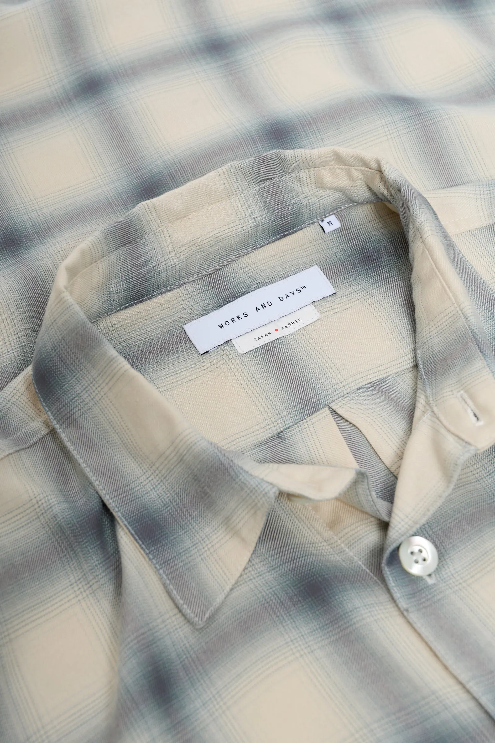 Rayon Check Classic Shirt sold by Works and Days product image thumbnail 5