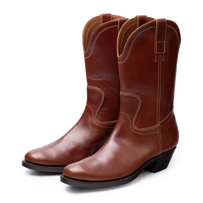 Clinch Cowboy Boots Horsehide Brown made by Clinch by Brass Tokyo