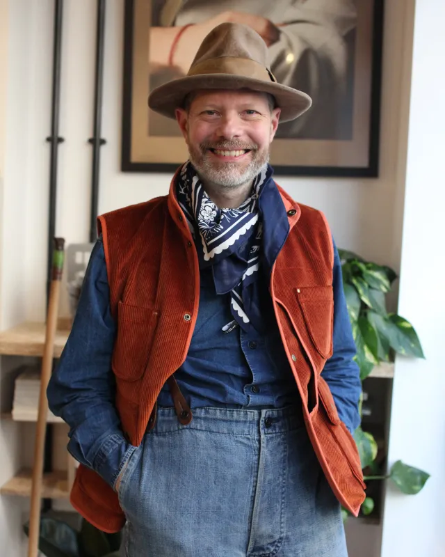 Corduroy Jean-Luc Gilet sold by A State of Nature