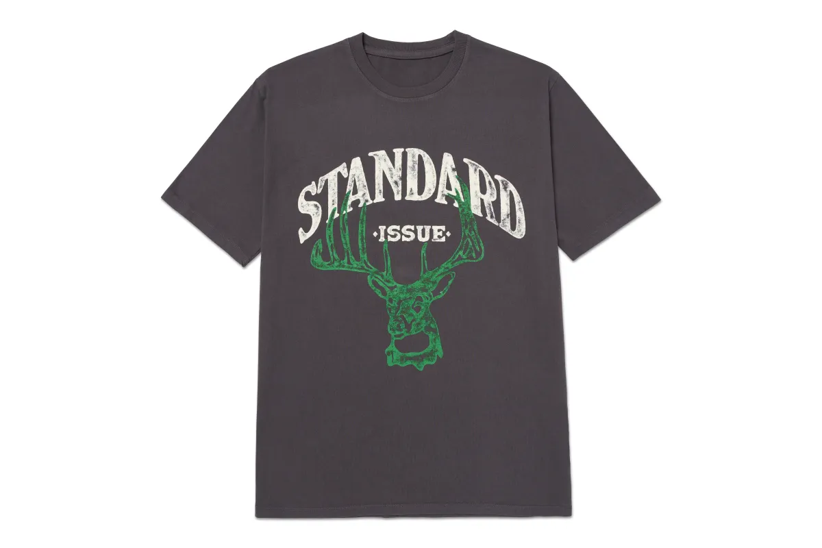 Buck Vintage Black Tee sold by Standard Issue Tees