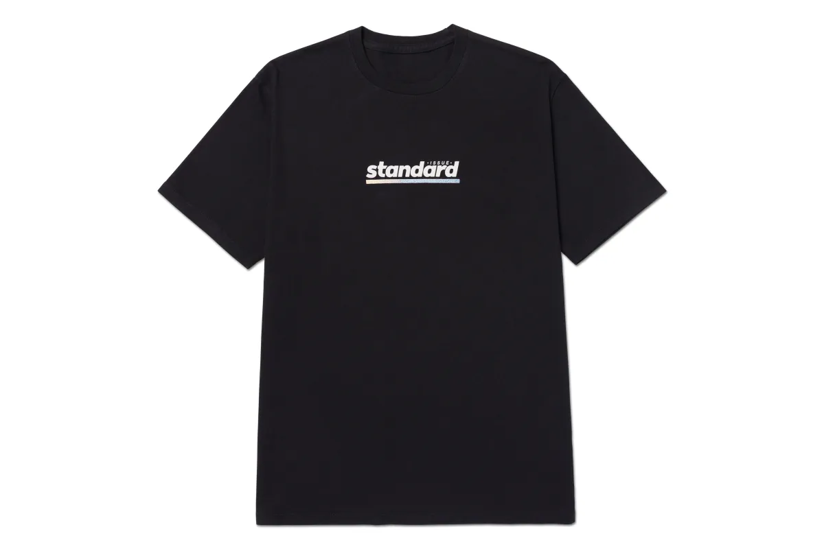 Sheer Script Black Tee sold by Standard Issue Tees