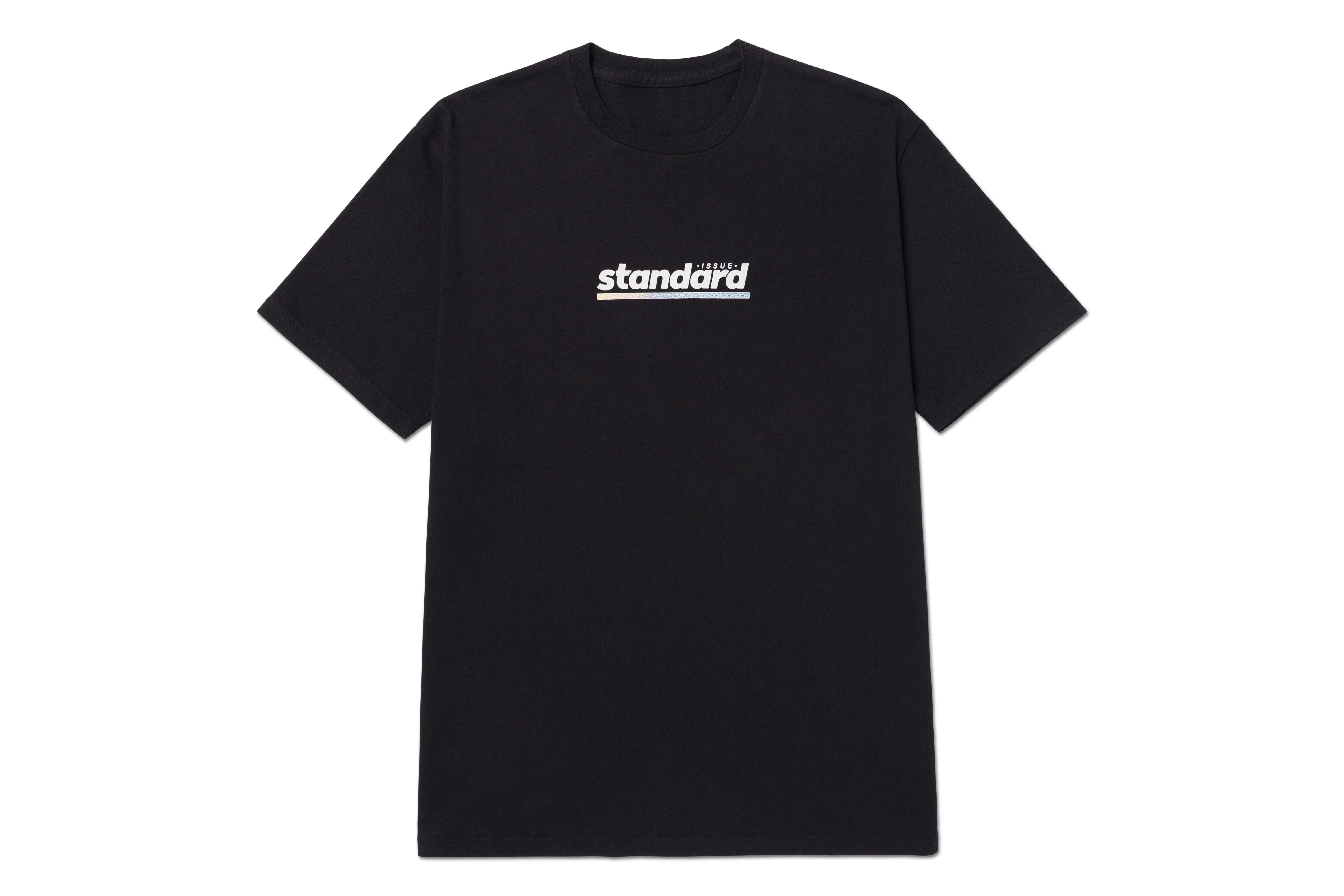 Sheer Script Black Tee sold by Standard Issue Tees