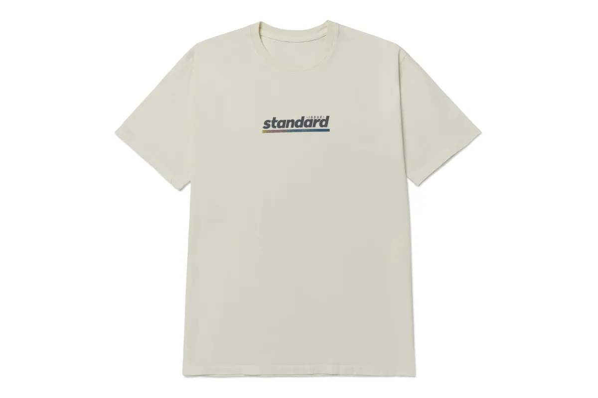 Sheer Script Cream Tee sold by Standard Issue Tees