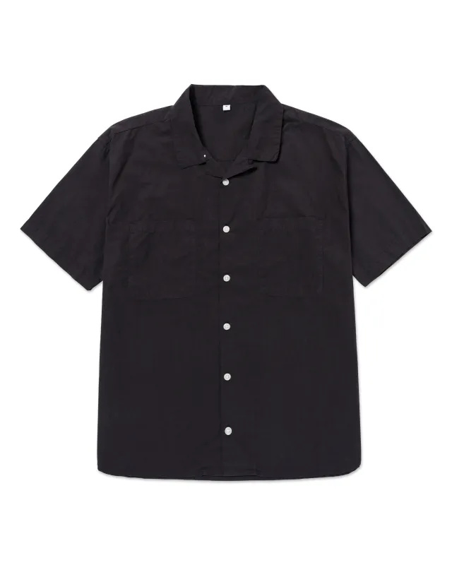 Camp Button Down Shirt Black sold by Standard Issue Tees