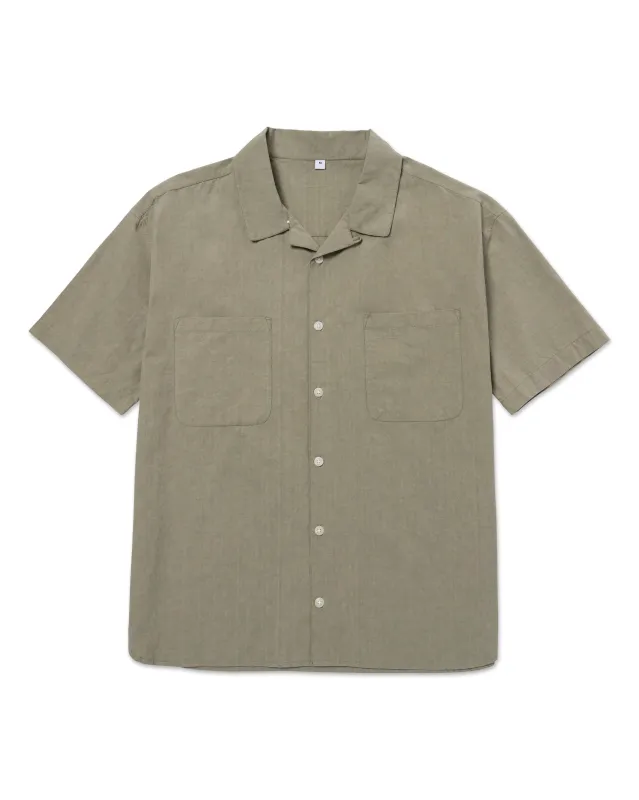 Camp Button Down Shirt Concrete sold by Standard Issue Tees