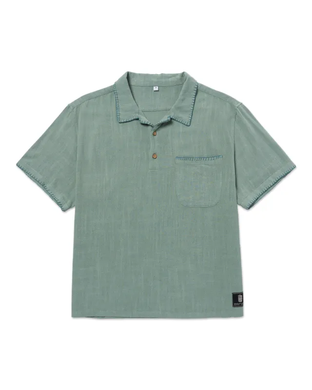 California Pull Over Shirt Sage sold by Standard Issue Tees