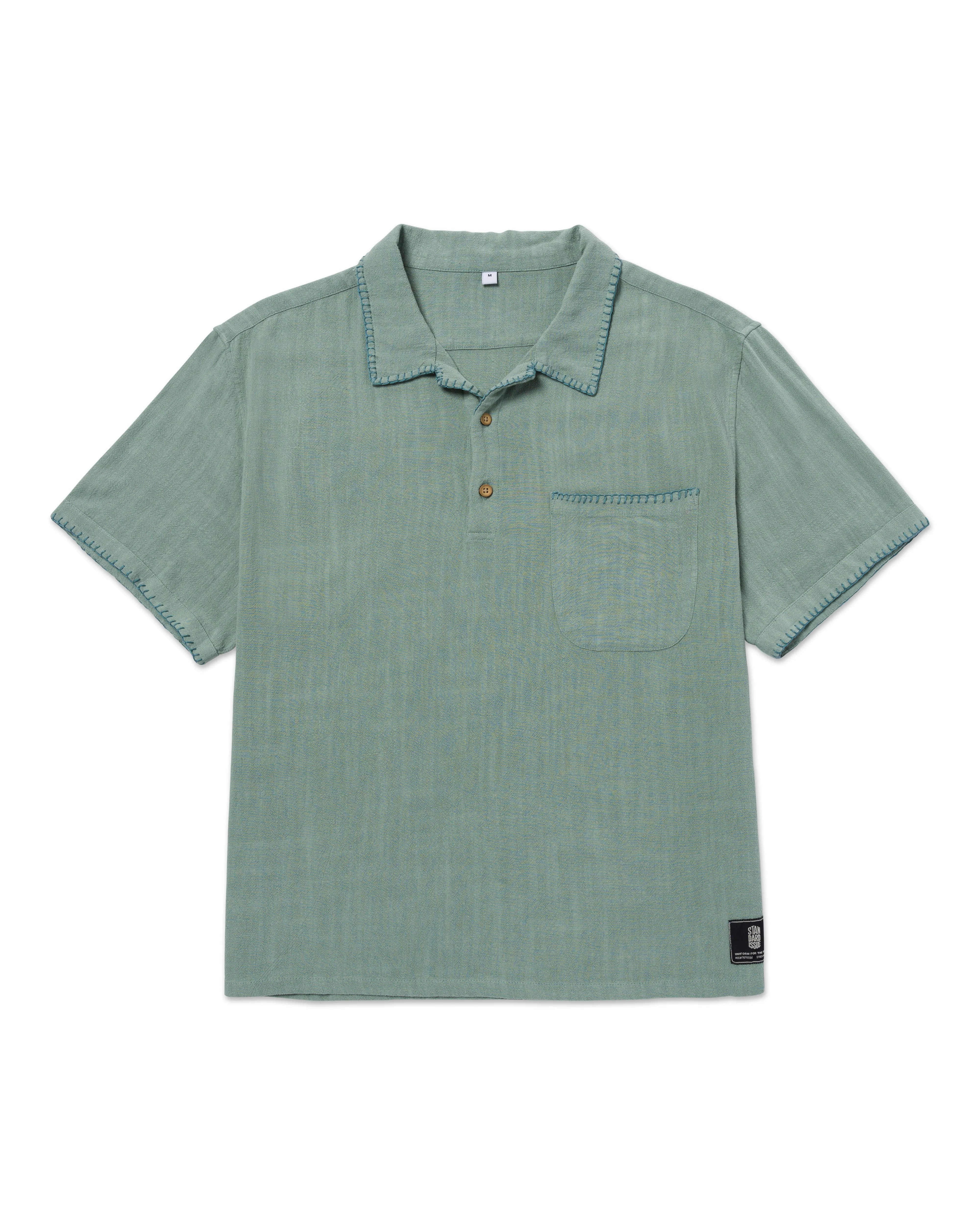 California Pull Over Shirt Sage sold by Standard Issue Tees
