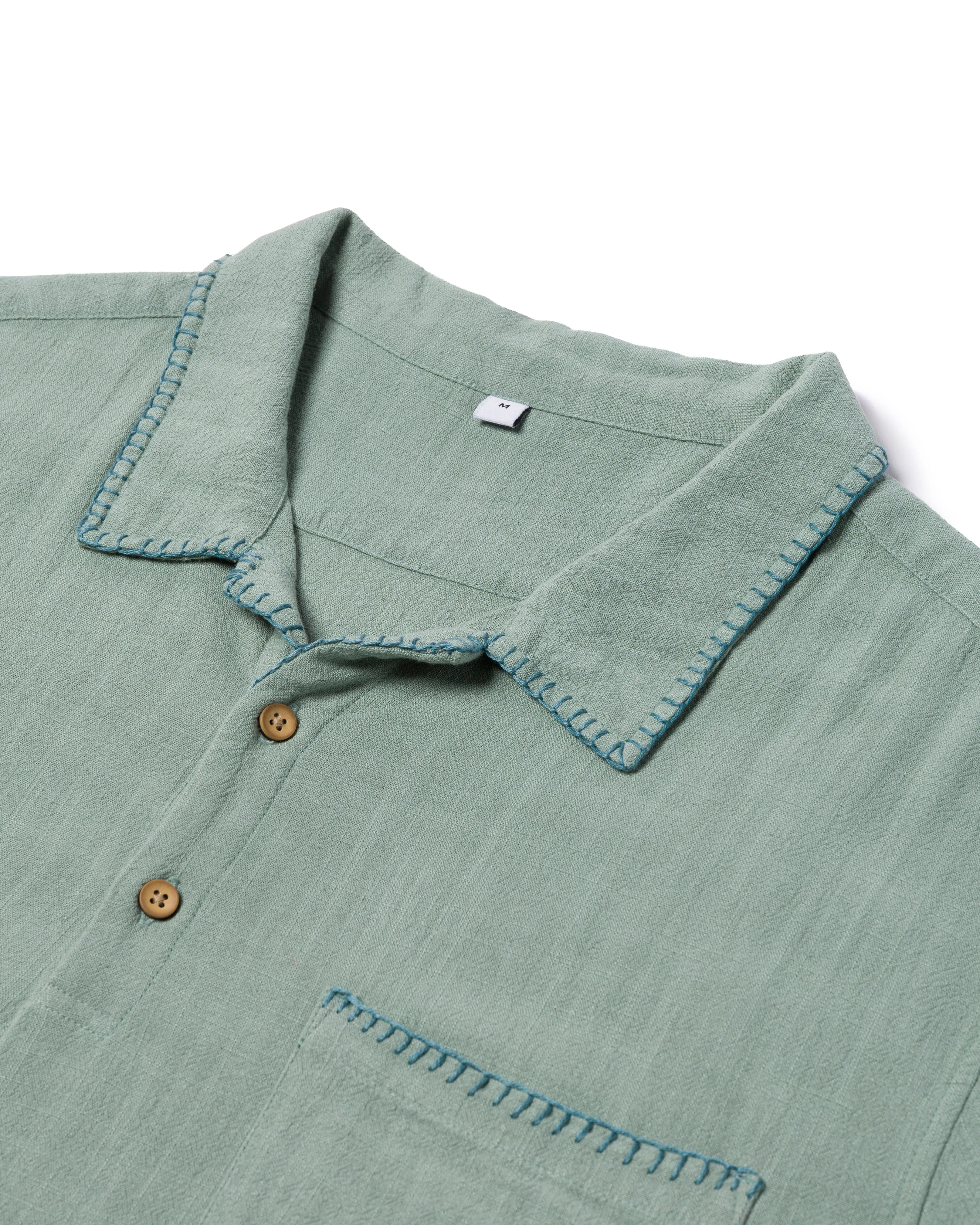 California Pull Over Shirt Sage sold by Standard Issue Tees product image thumbnail 2