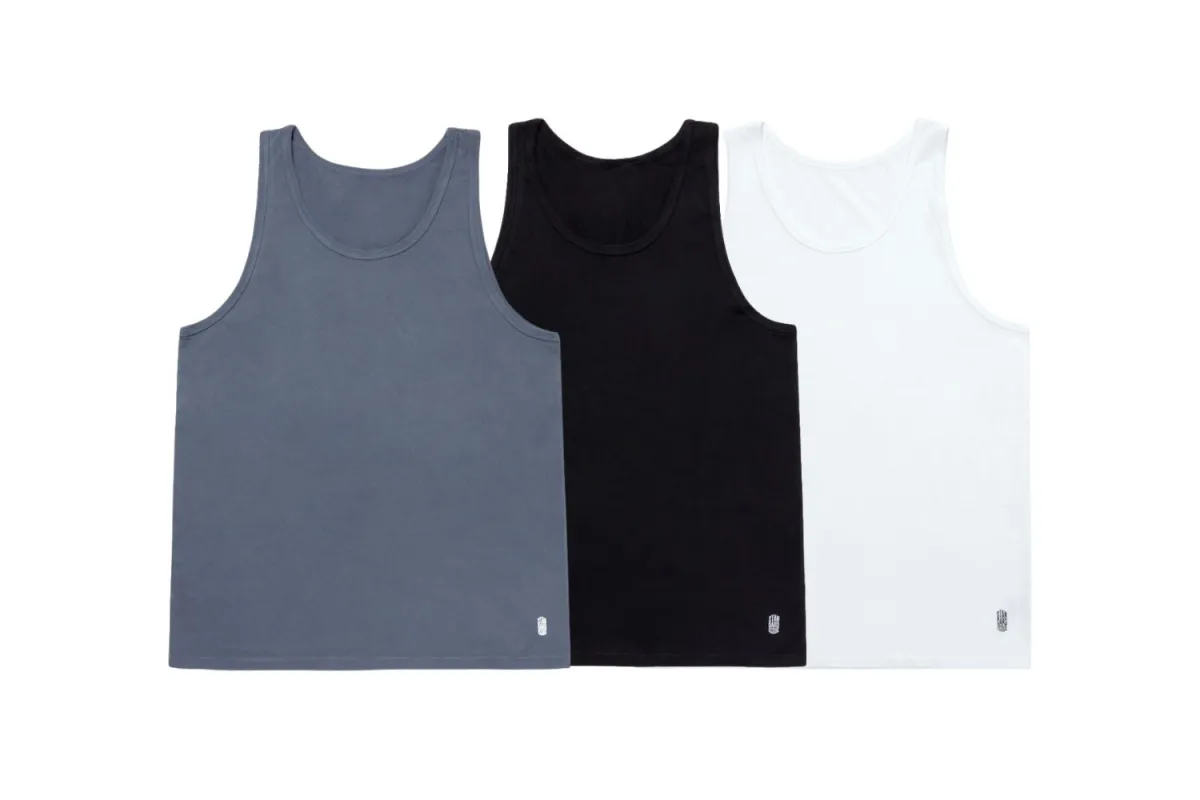 Standard Tank Multi-Three Pack (Slate, Black, White) sold by Standard Issue Tees