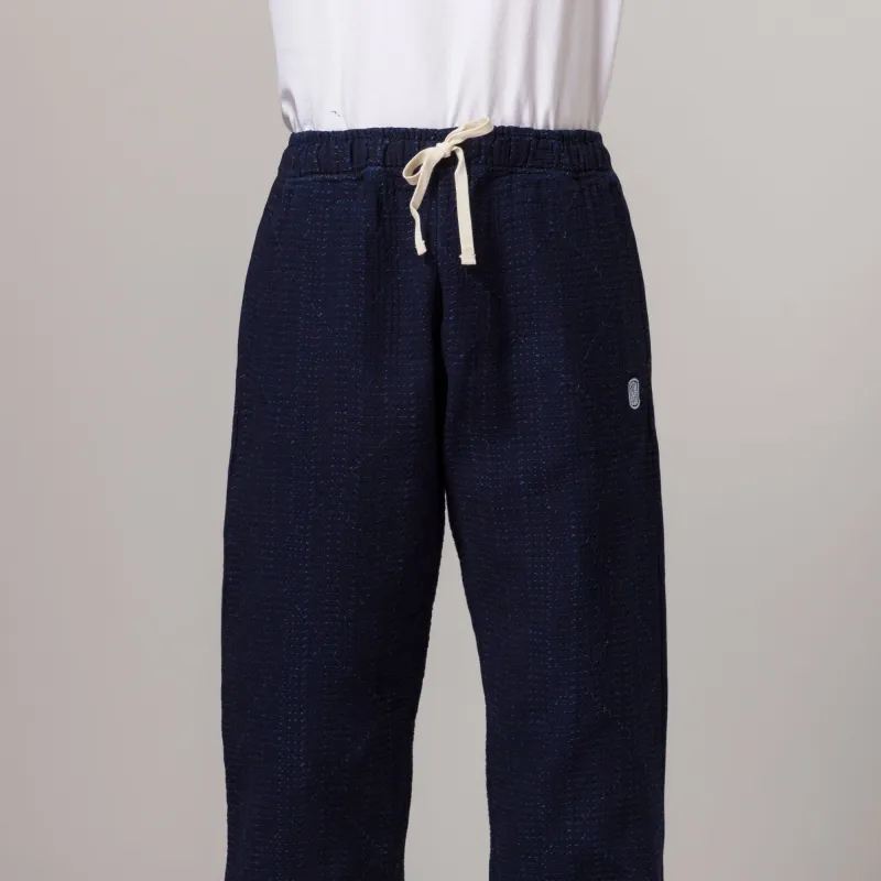 Sashiko Slacker Pant Indigo sold by Standard Issue Tees