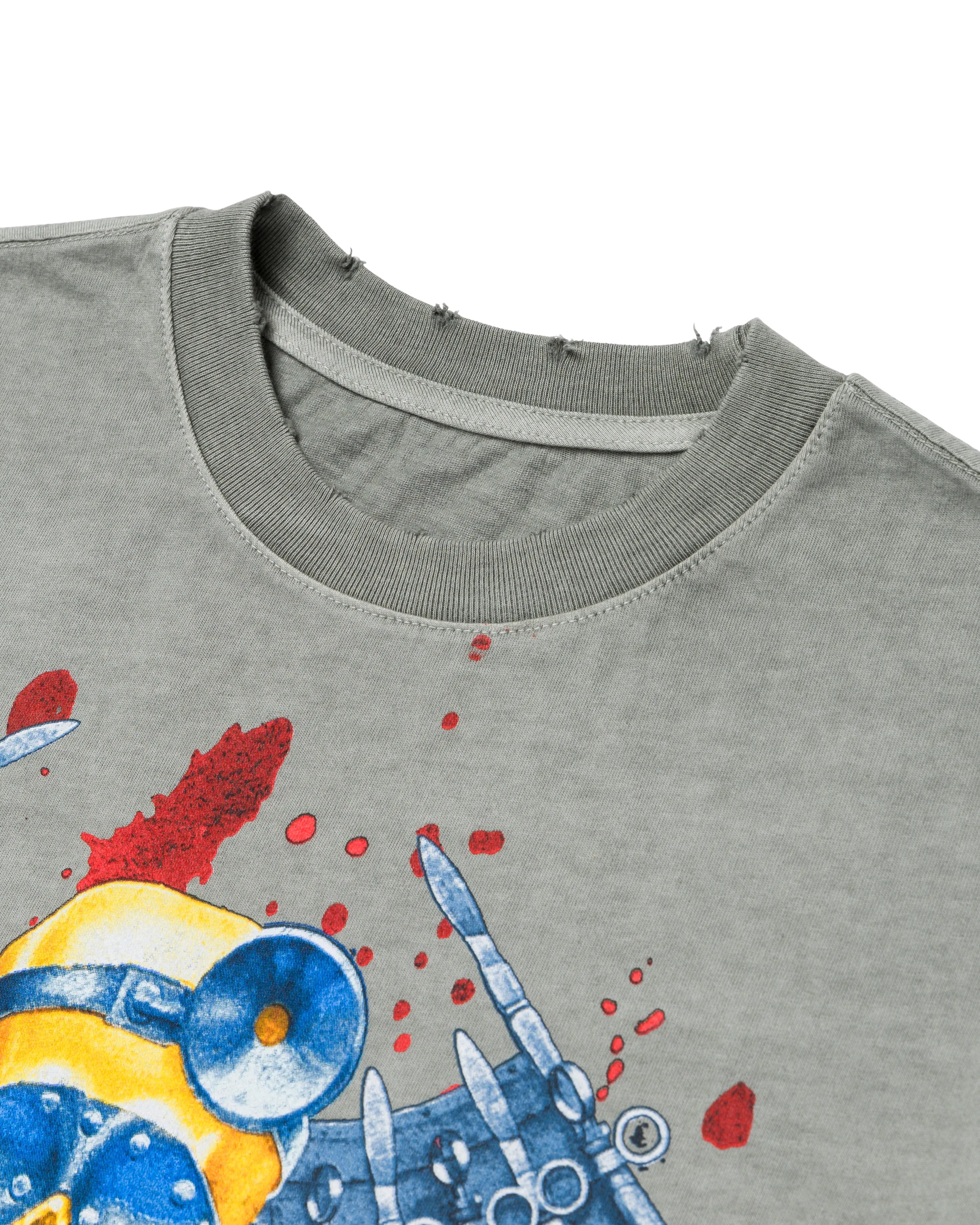 Megadeth Dr Vic Boxy Tee Washed Concrete sold by Standard Issue Tees product image thumbnail 3