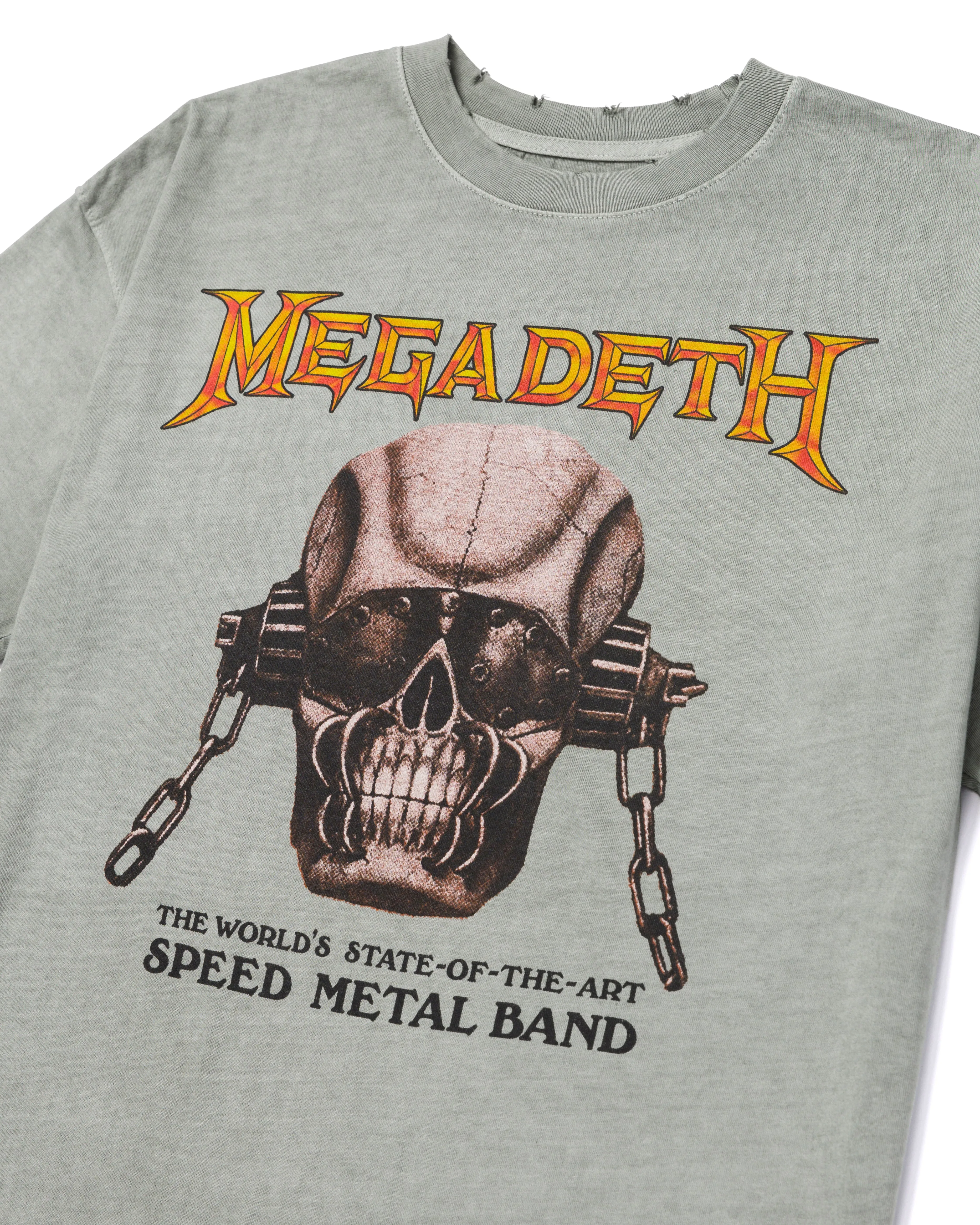 Megadeth State Boxy Tee Washed Concrete sold by Standard Issue Tees product image thumbnail 2