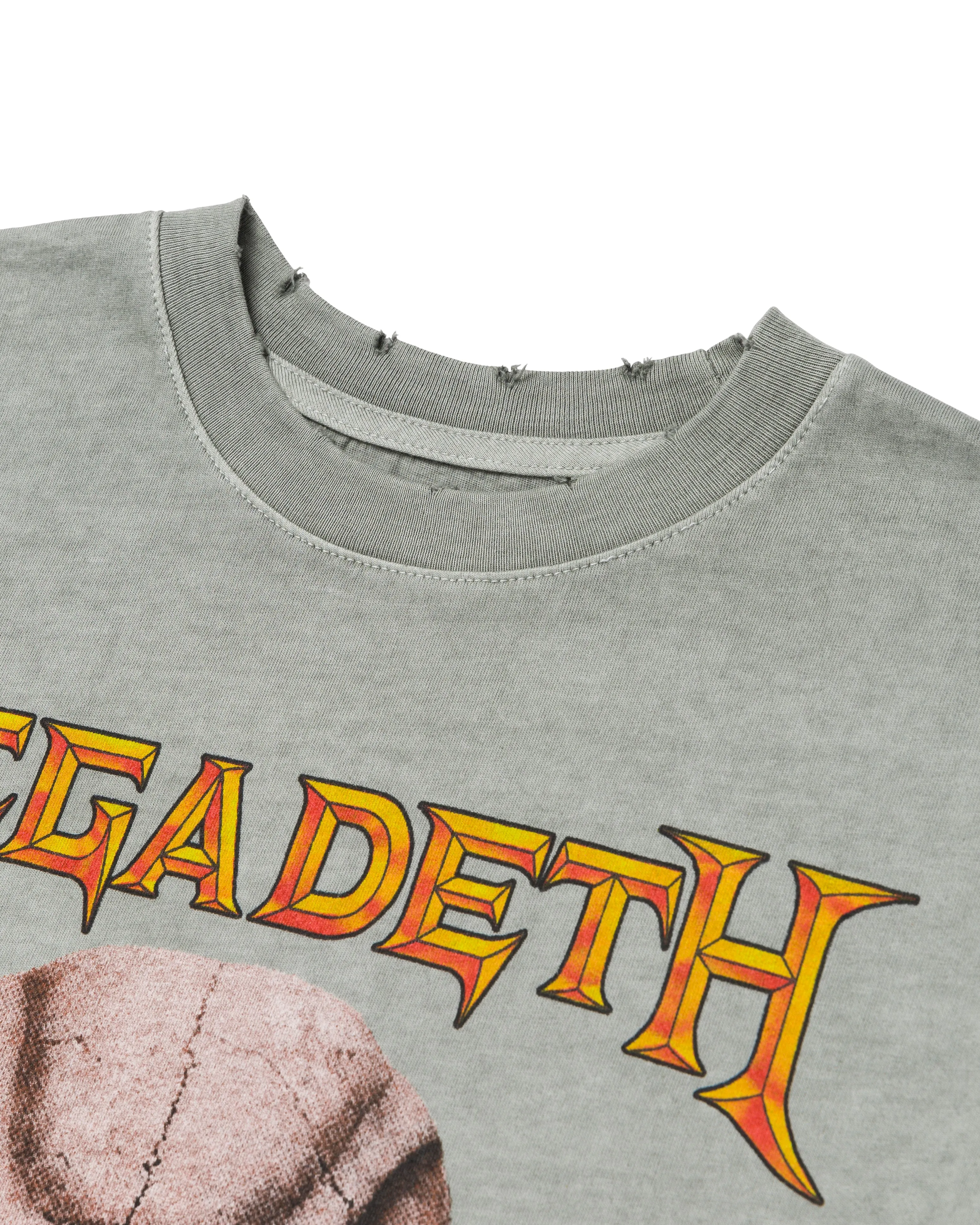 Megadeth State Boxy Tee Washed Concrete sold by Standard Issue Tees product image thumbnail 3