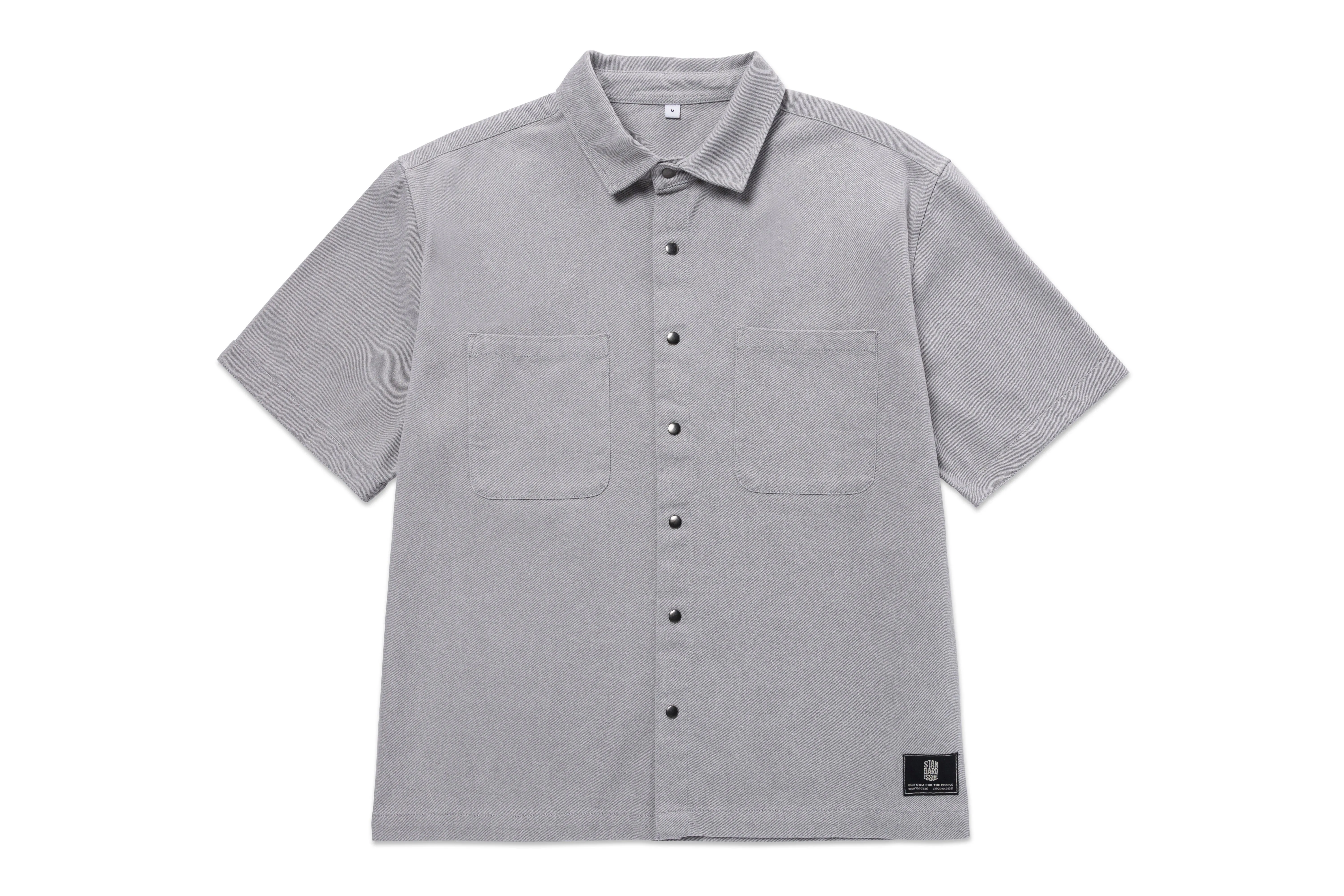 Button Down Work Shirt Dusty Grey sold by Standard Issue Tees product image thumbnail 2
