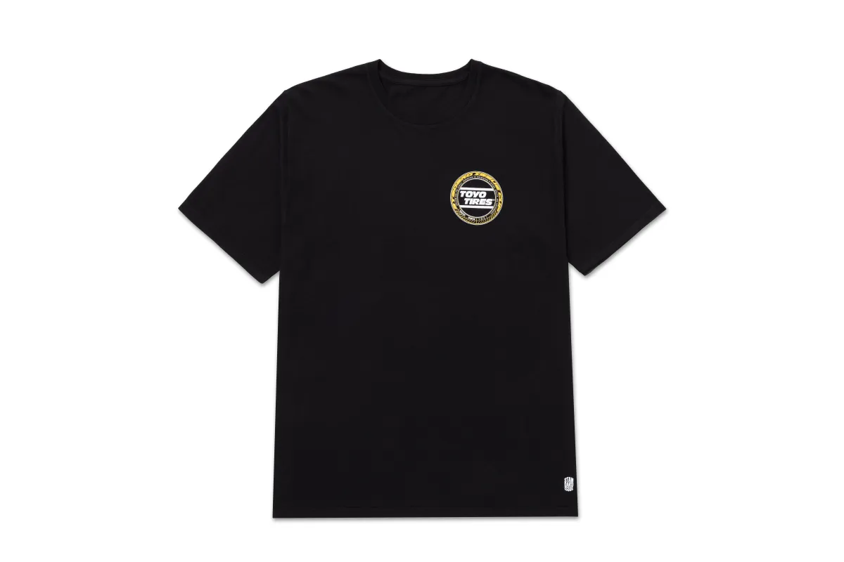 Team Toyo Maximum Traction Digital Gauge Tee Black made by Standard Issue Tees