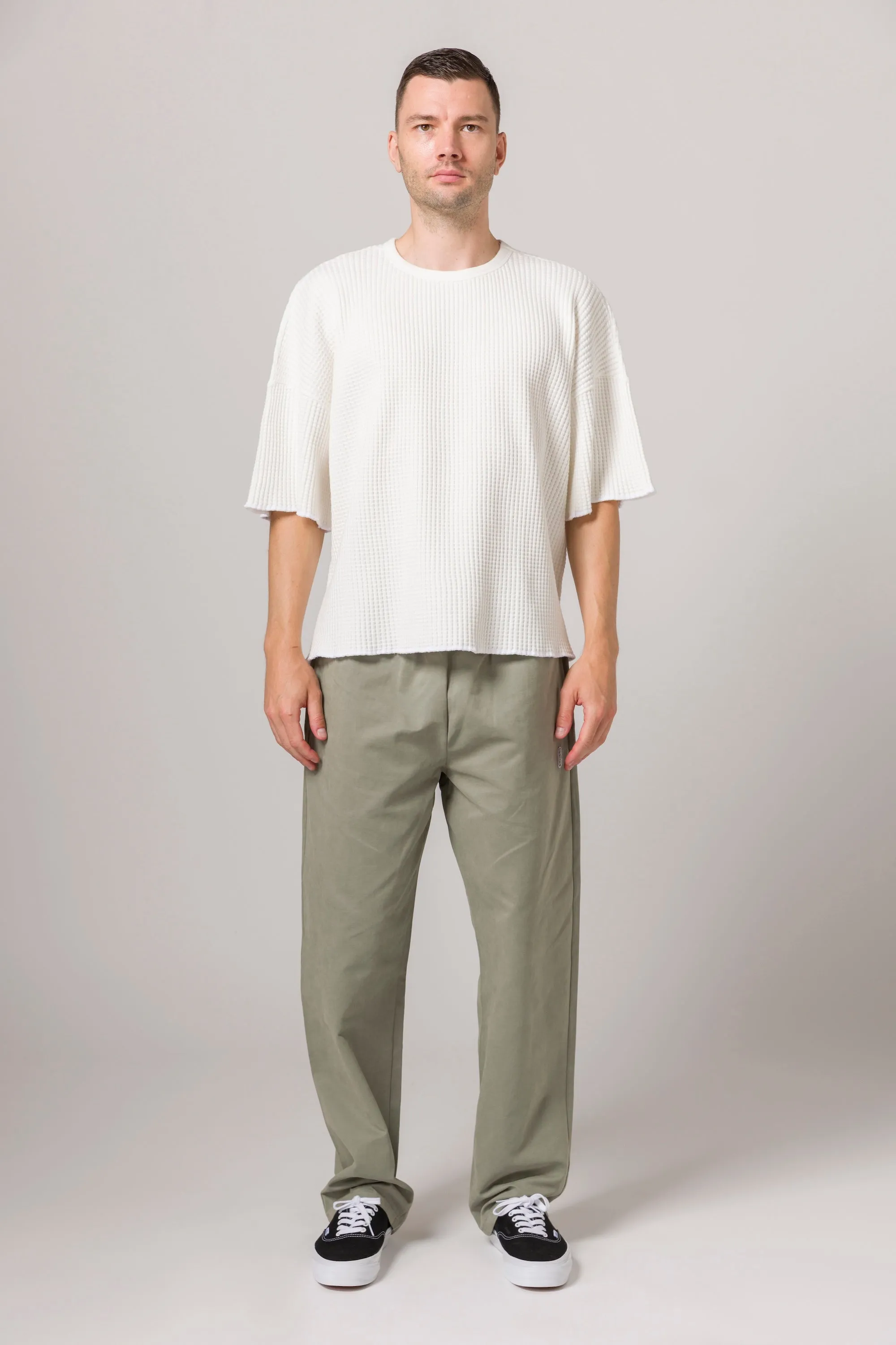 Short Sleeve Thermal Sweater Natural sold by Standard Issue Tees product image thumbnail 2