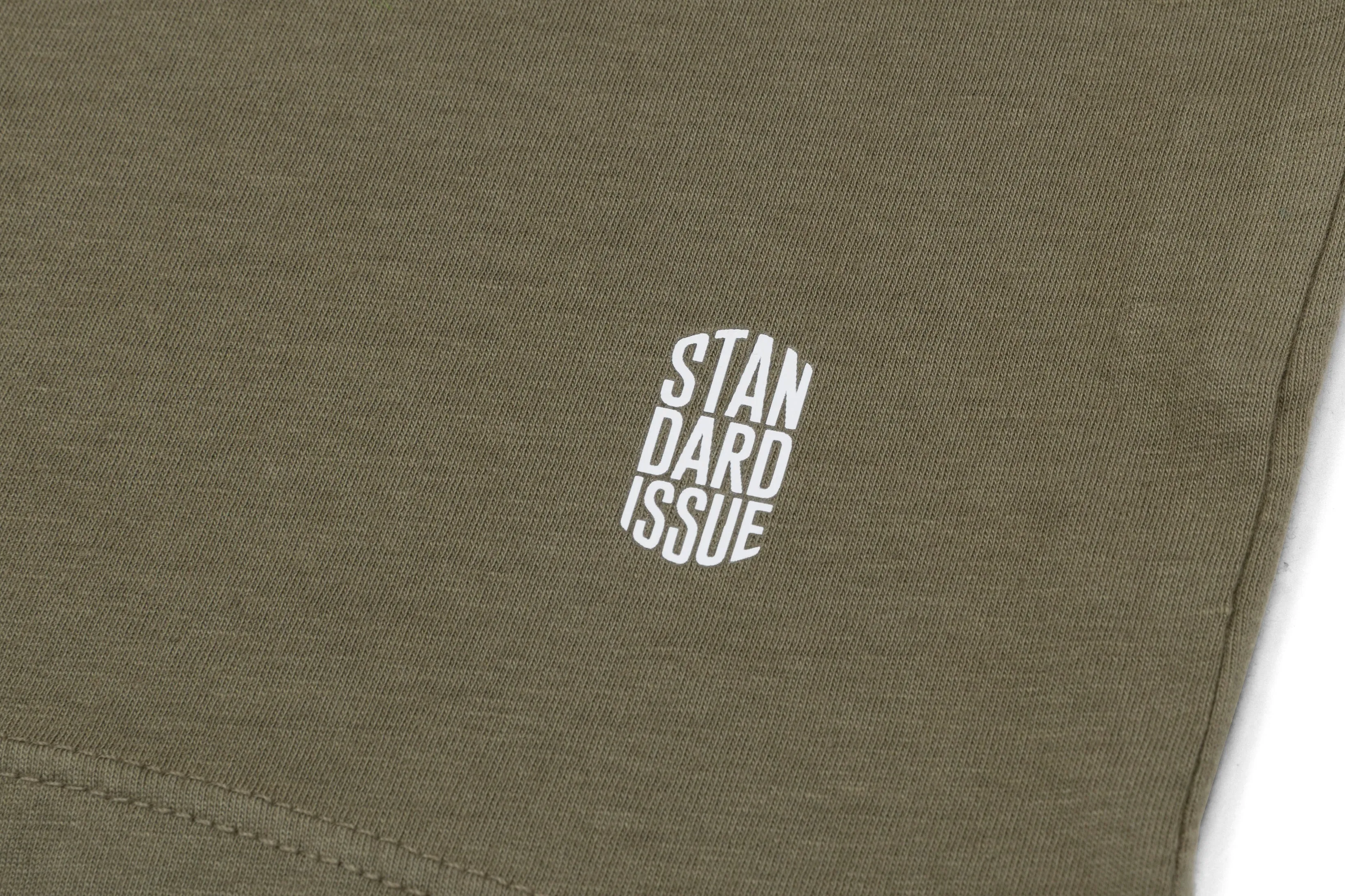 Lightweight Fitted Tee Burnt Olive sold by Standard Issue Tees product image thumbnail 3