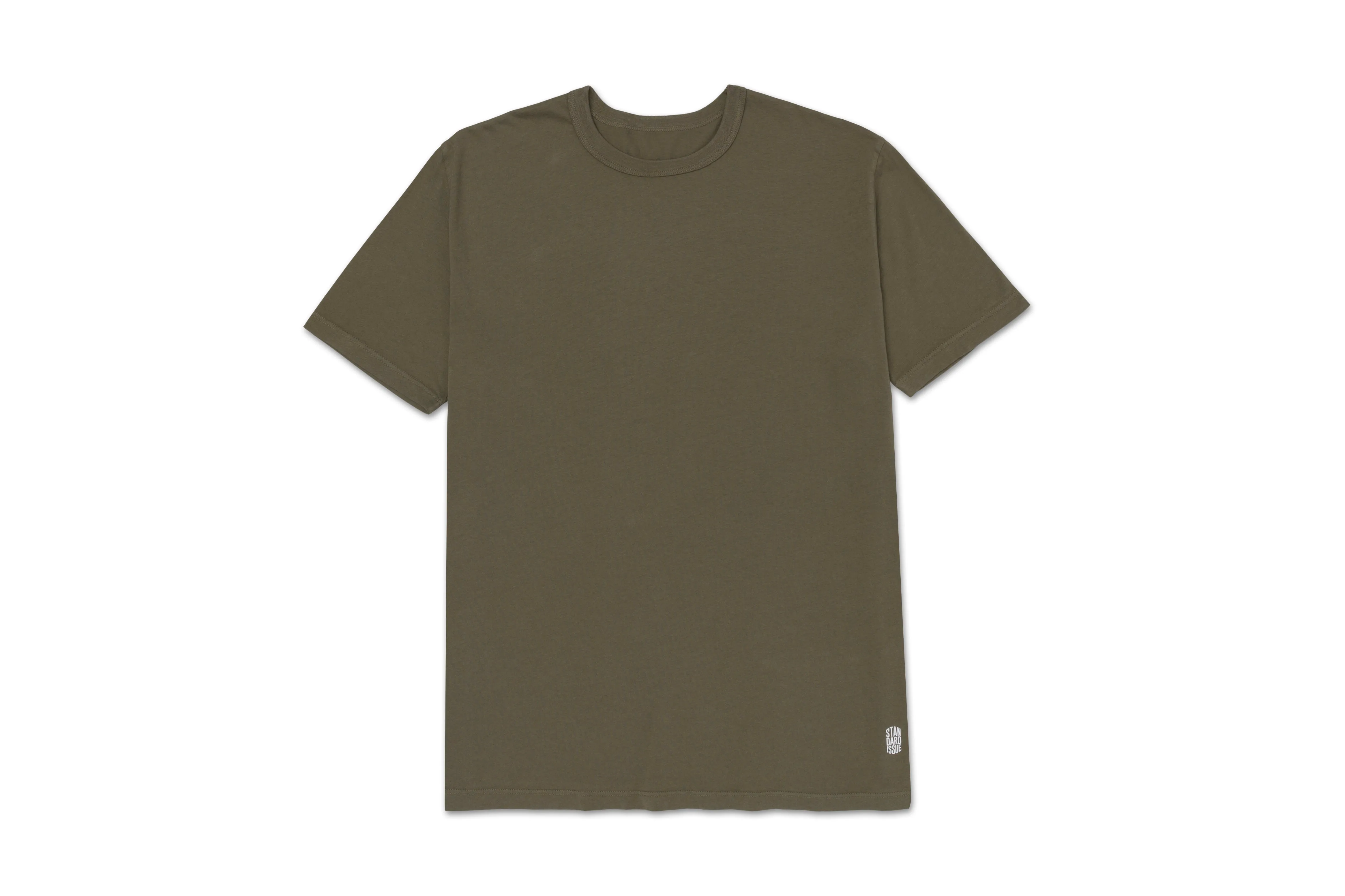 Lightweight Fitted Tee Burnt Olive sold by Standard Issue Tees product image thumbnail 2