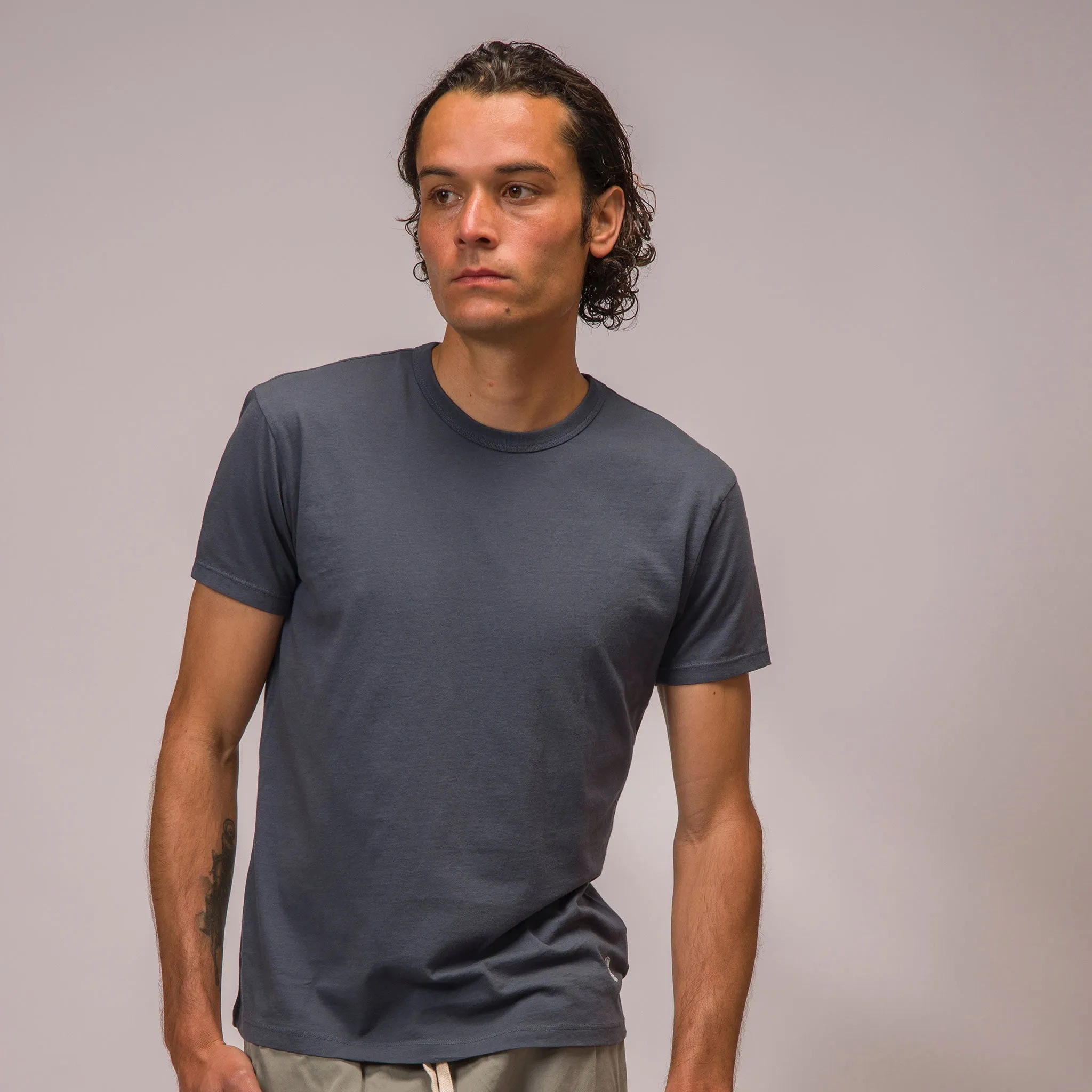 Lightweight Fitted Tee Slate sold by Standard Issue Tees