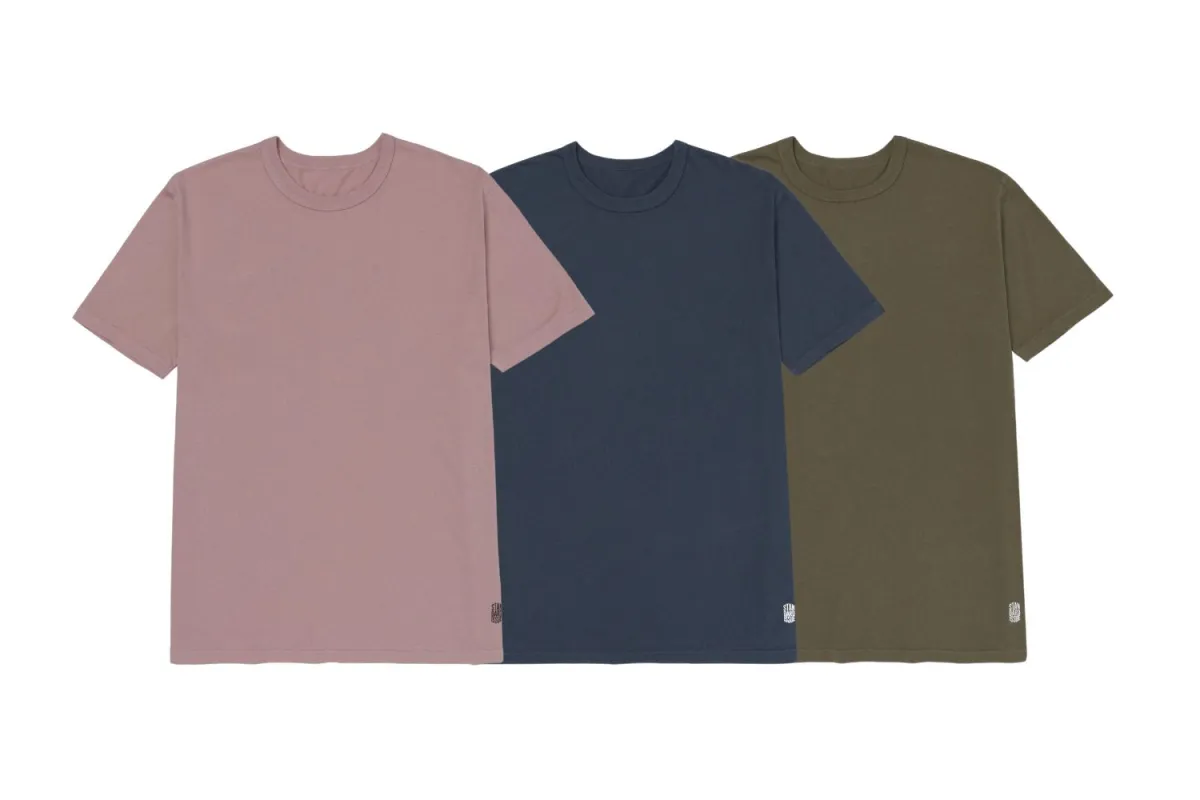 Fitted Tee Multi-Three Pack (Antler, Slate, Burnt Olive) sold by Standard Issue Tees