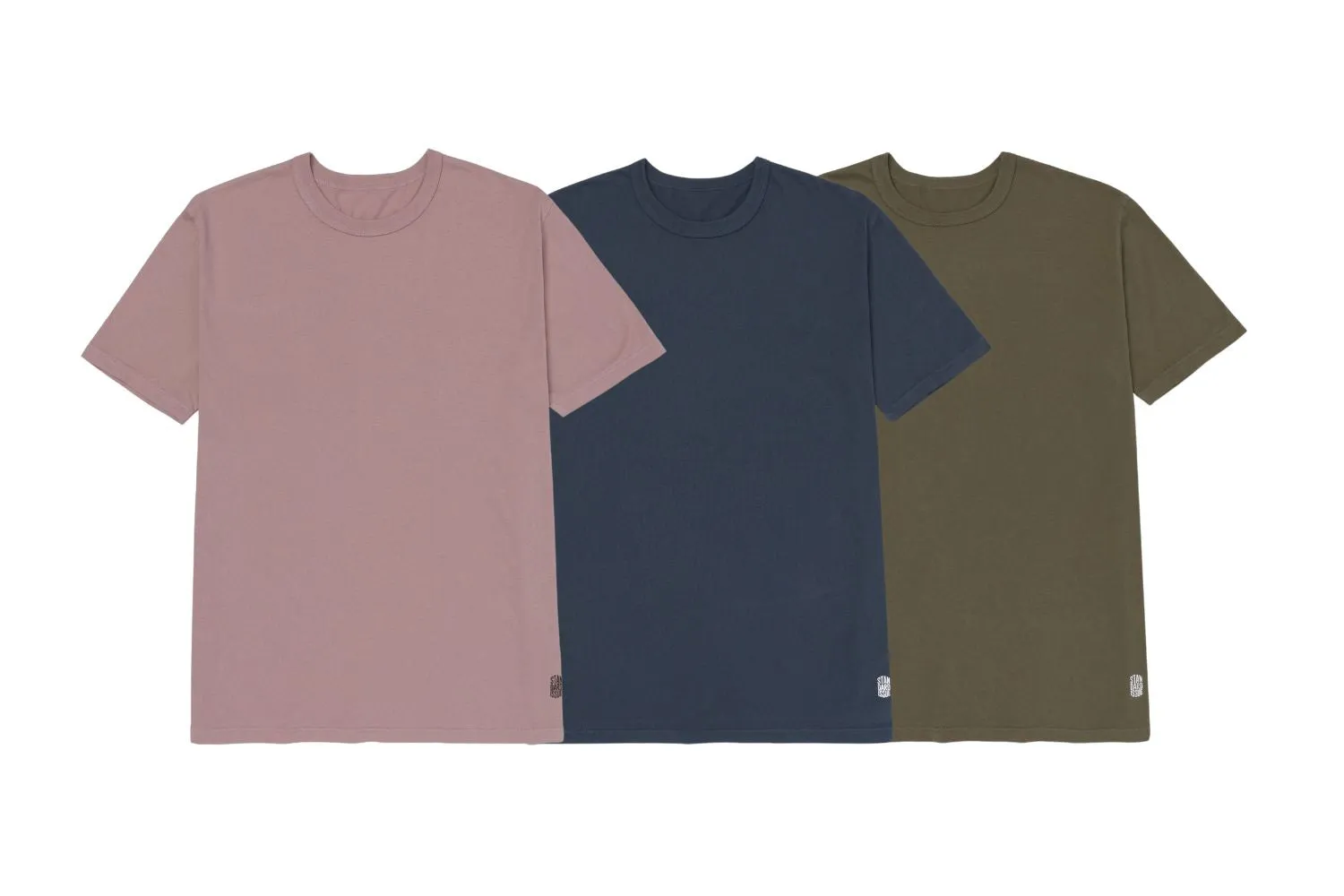 Fitted Tee Multi-Three Pack (Antler, Slate, Burnt Olive) sold by Standard Issue Tees