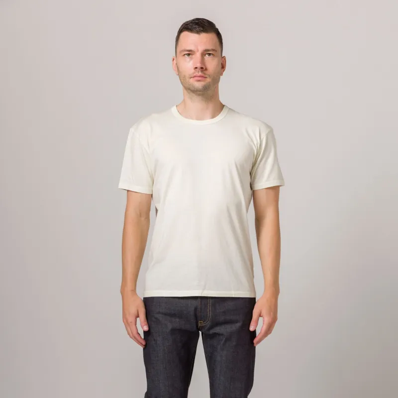 Lightweight Fitted Tee Cream made by Standard Issue Tees