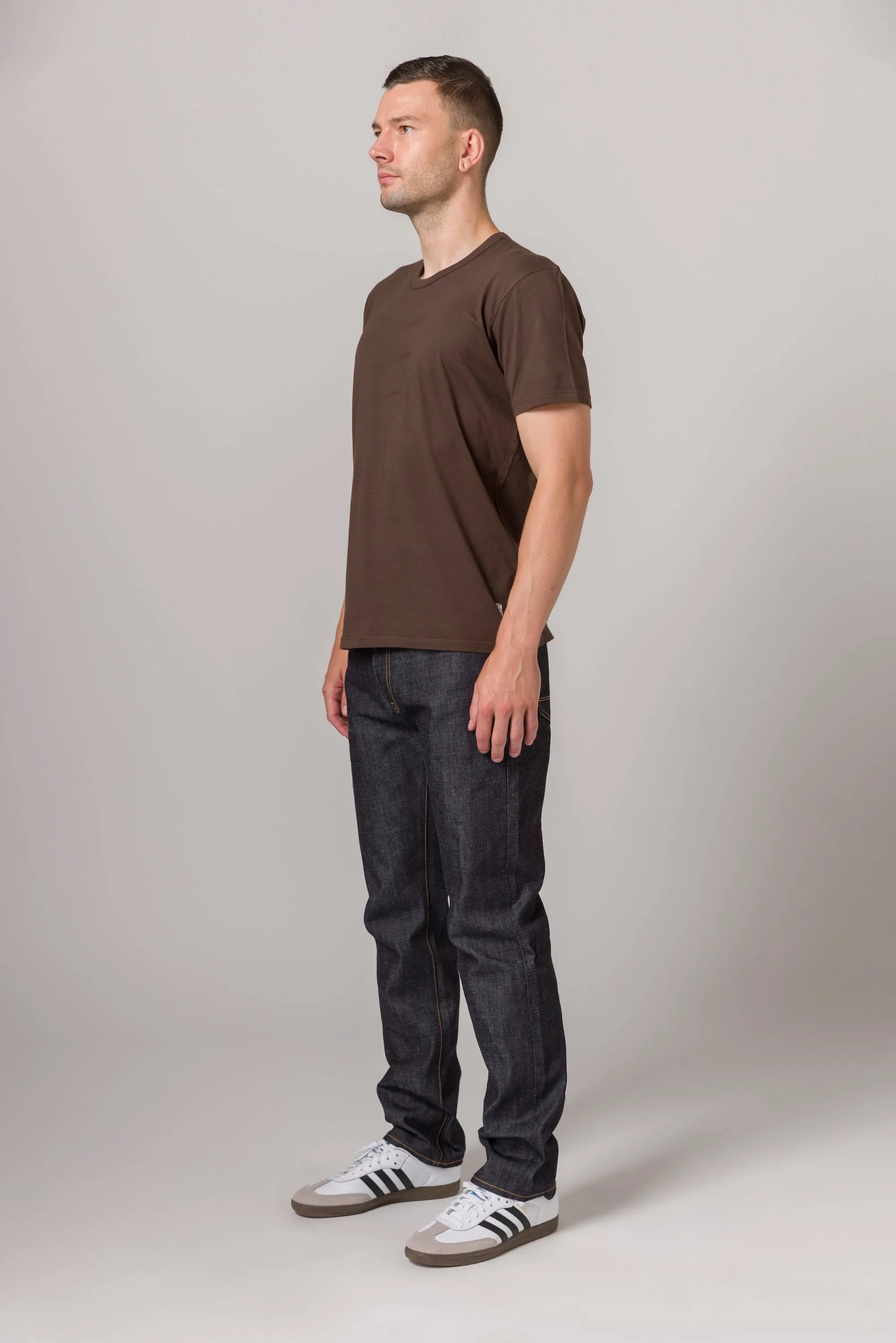 Lightweight Fitted Tee Espresso sold by Standard Issue Tees product image thumbnail 3