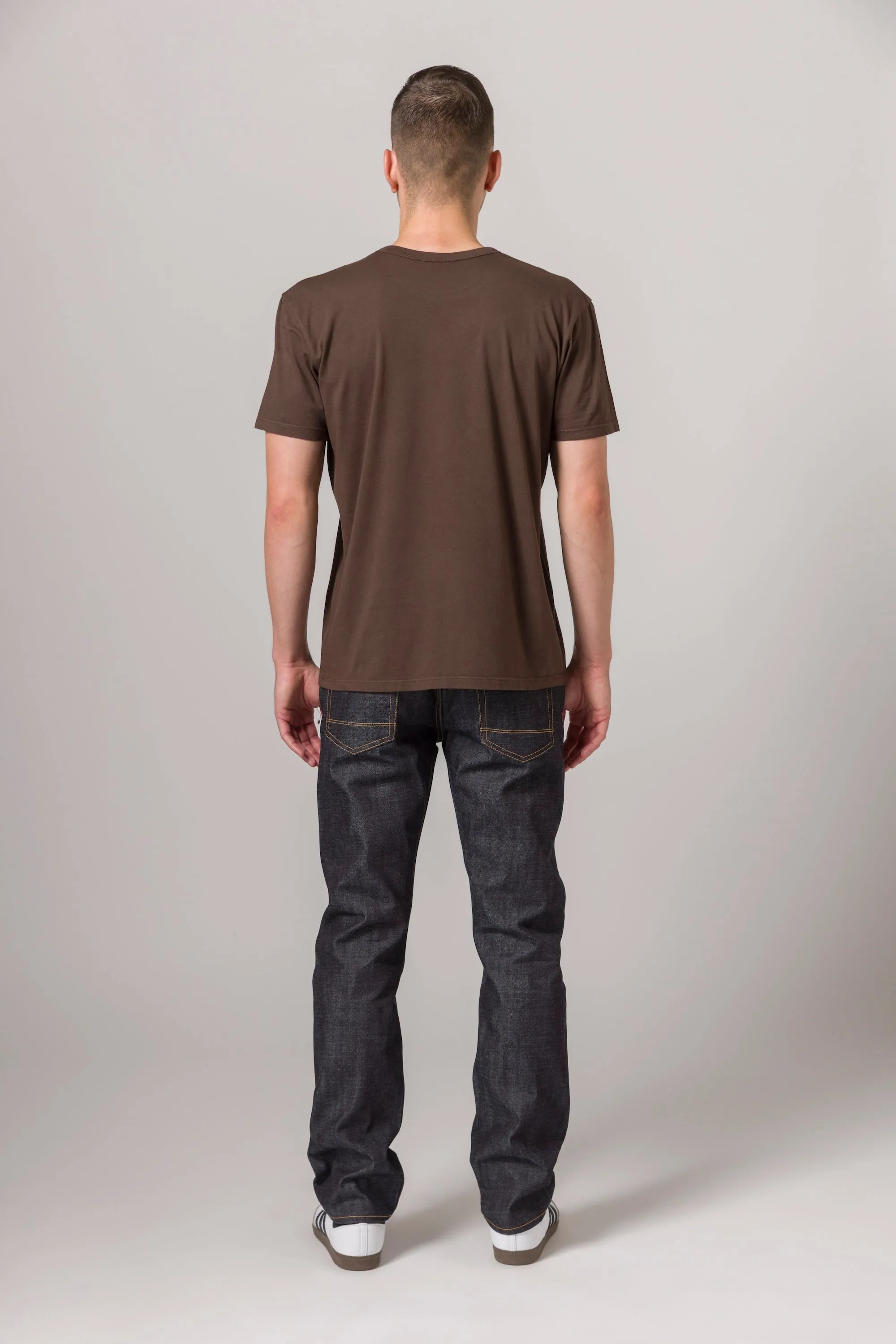 Lightweight Fitted Tee Espresso sold by Standard Issue Tees product image thumbnail 4