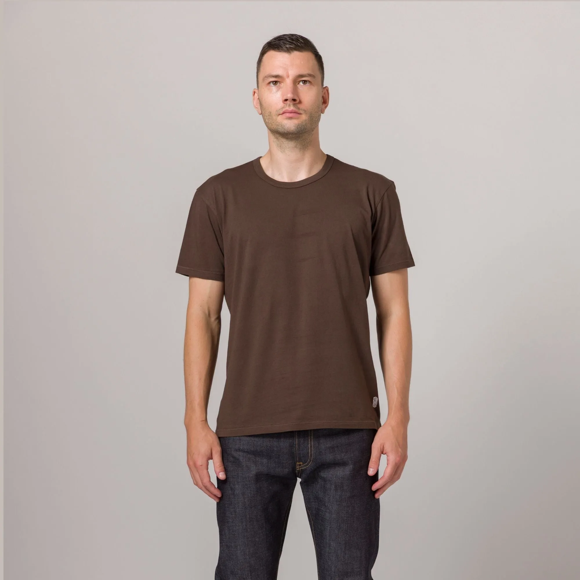 Lightweight Fitted Tee Espresso sold by Standard Issue Tees