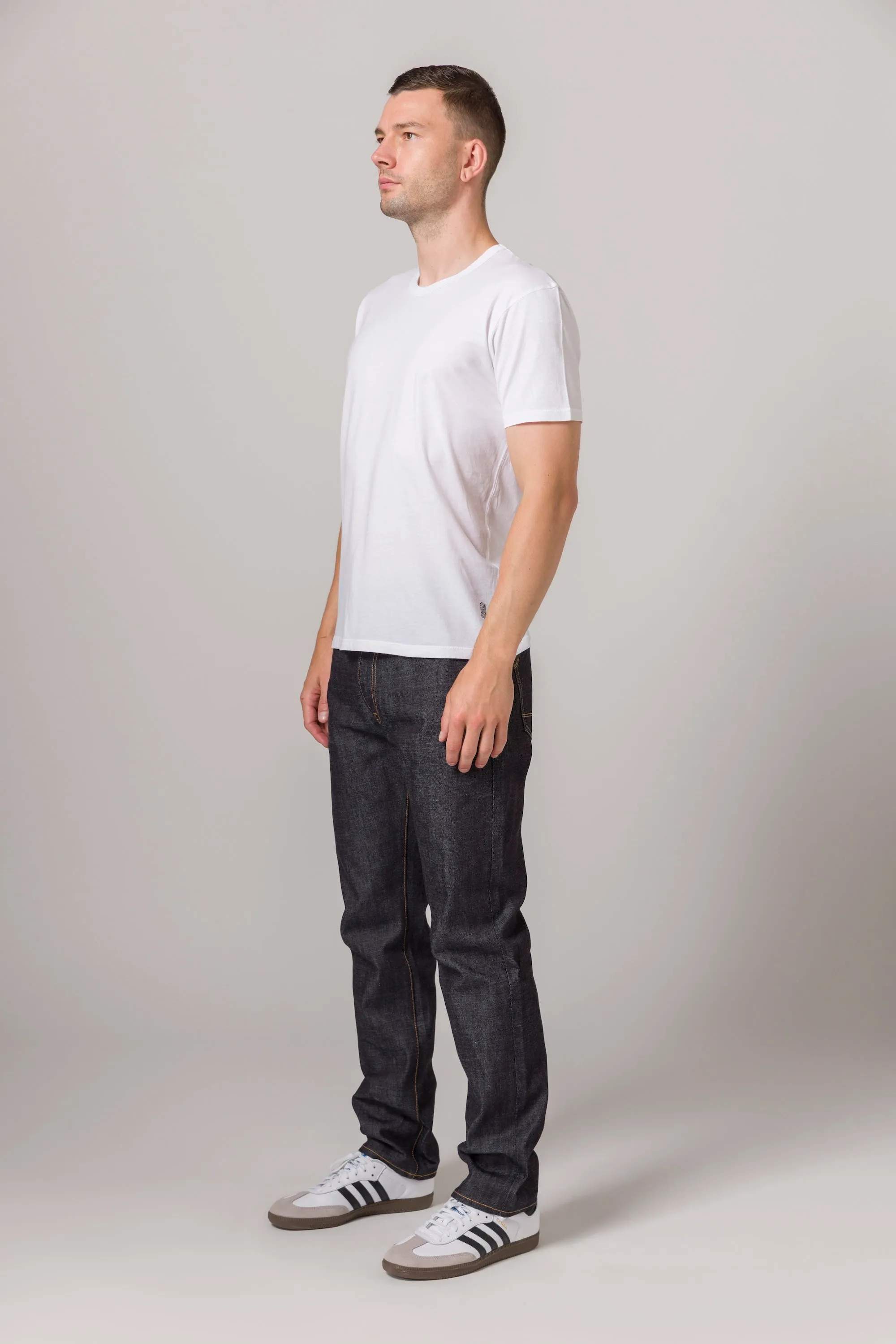 Lightweight Fitted Tee White sold by Standard Issue Tees product image thumbnail 3