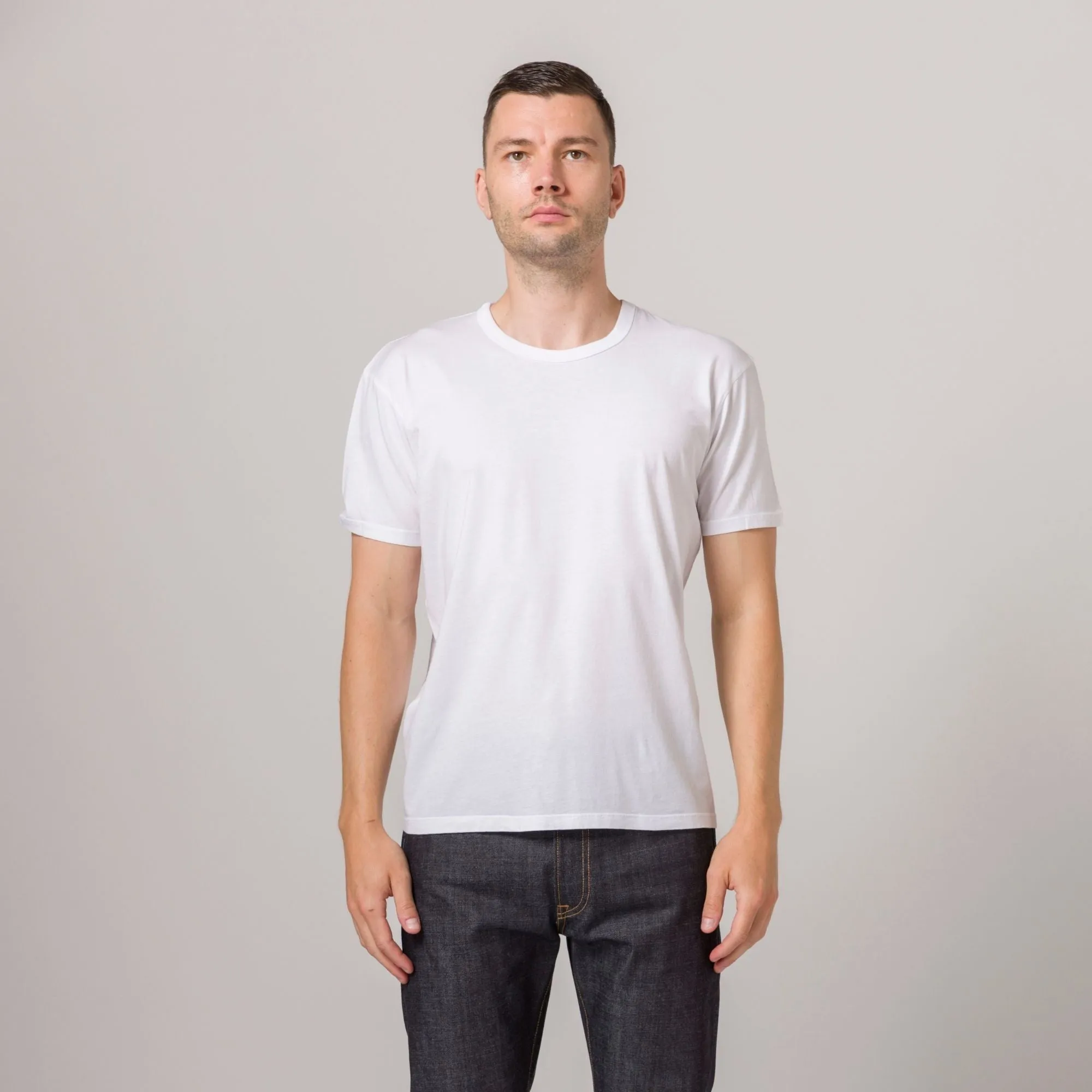 Lightweight Fitted Tee White sold by Standard Issue Tees