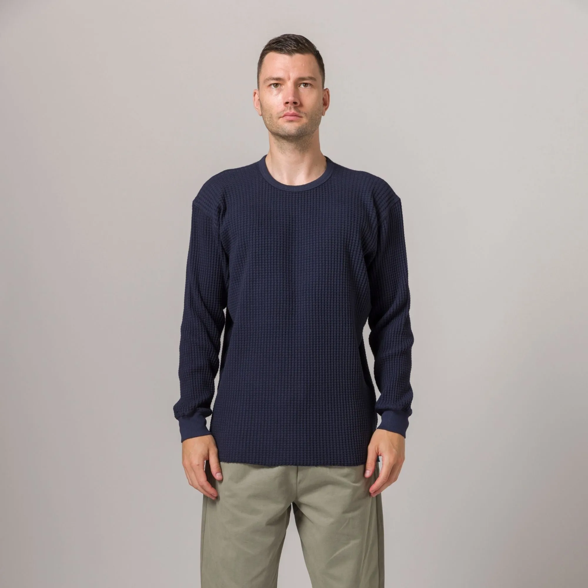 Standard Thermal Sweater Navy sold by Standard Issue Tees