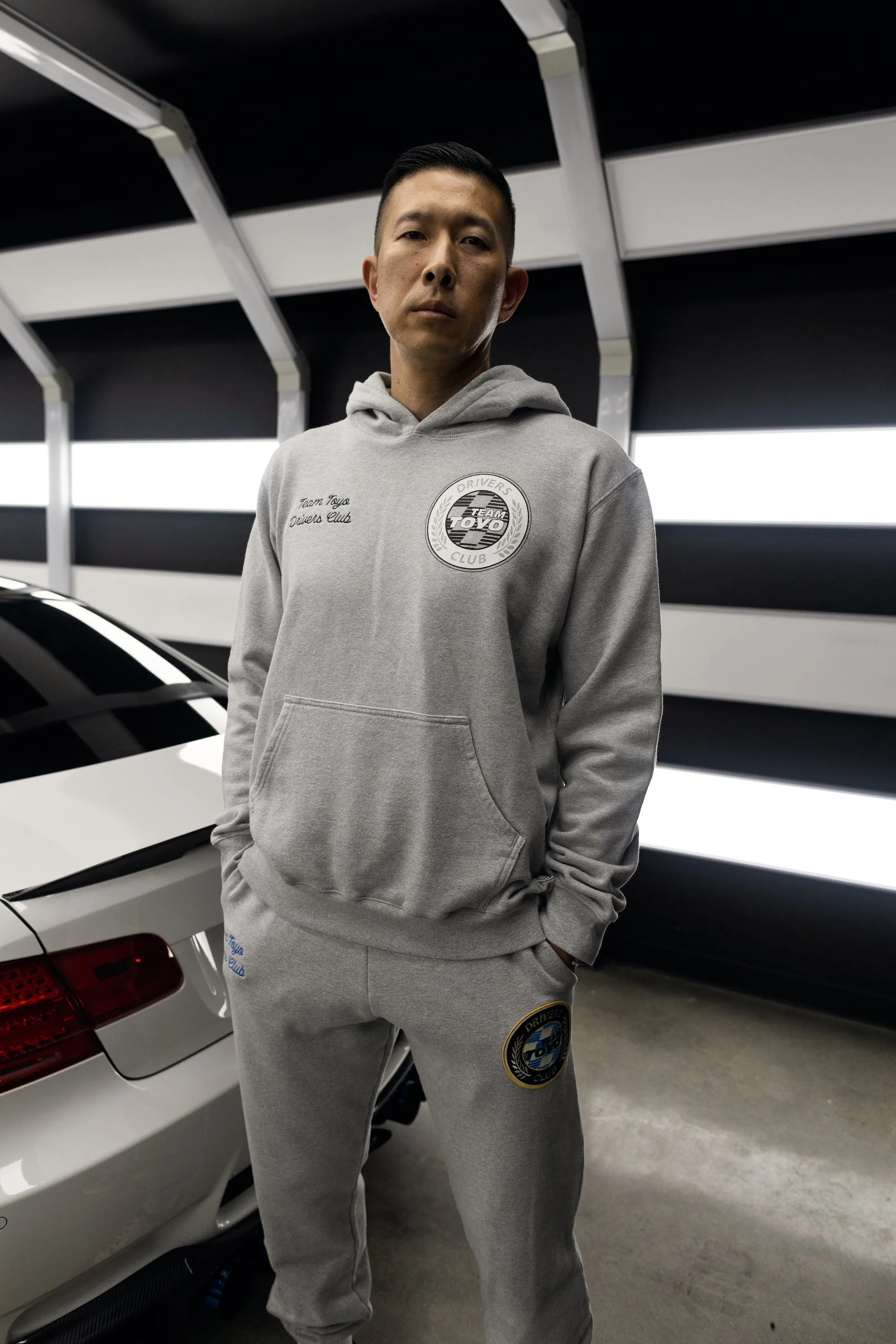 Team Toyo World Class Hoody Heather Grey sold by Standard Issue Tees product image thumbnail 2