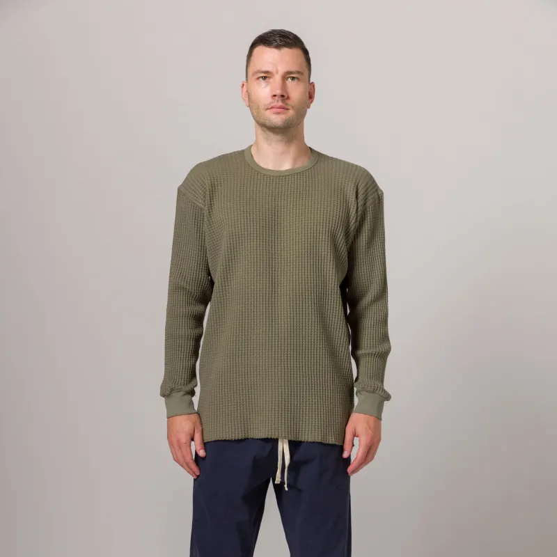 Standard Thermal Sweater Burnt Olive sold by Standard Issue Tees