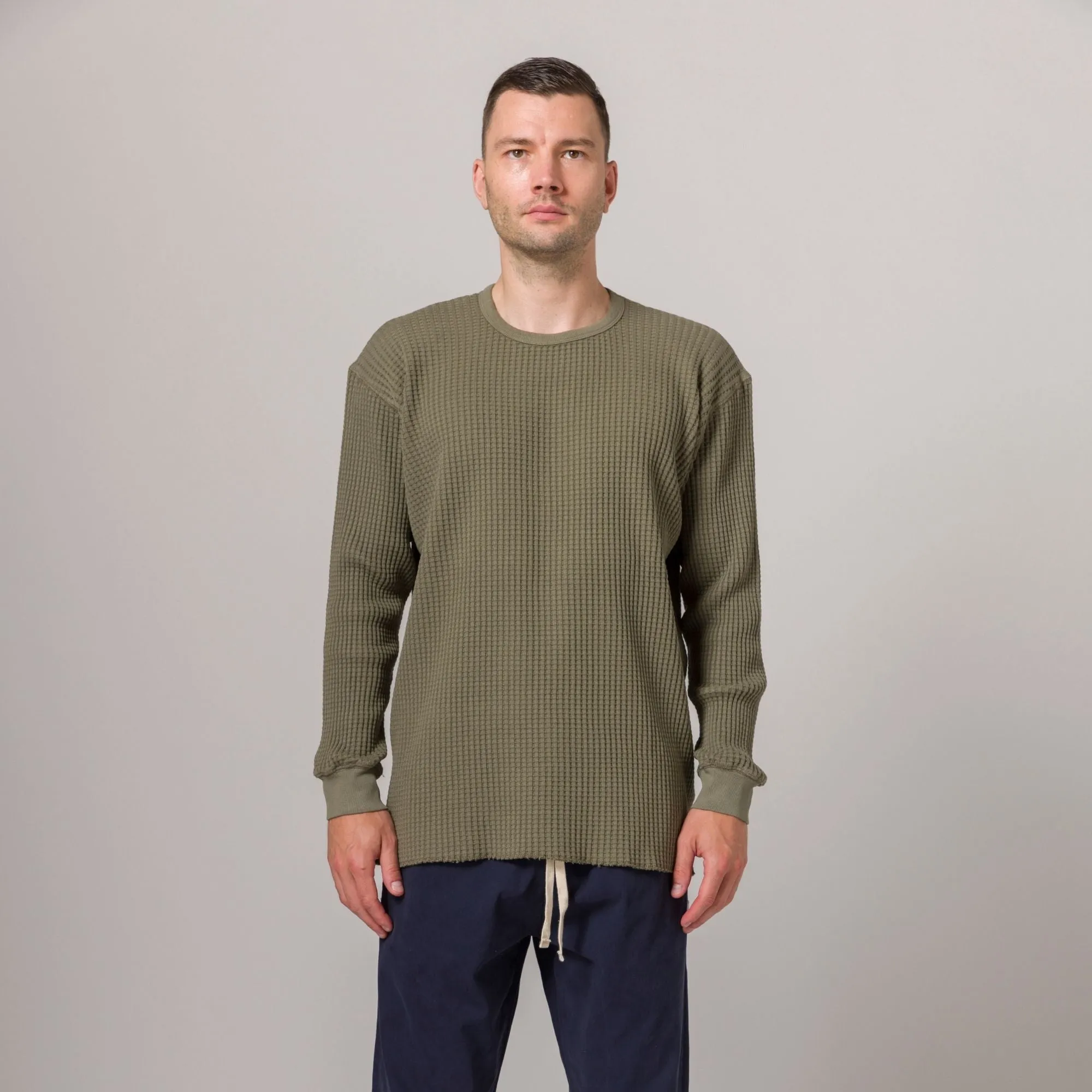 Standard Thermal Sweater Burnt Olive sold by Standard Issue Tees