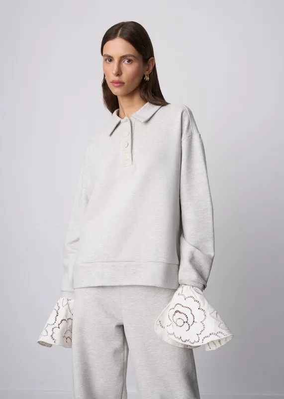 BLUZA ALINA GREY MELANGE made by Le Collet