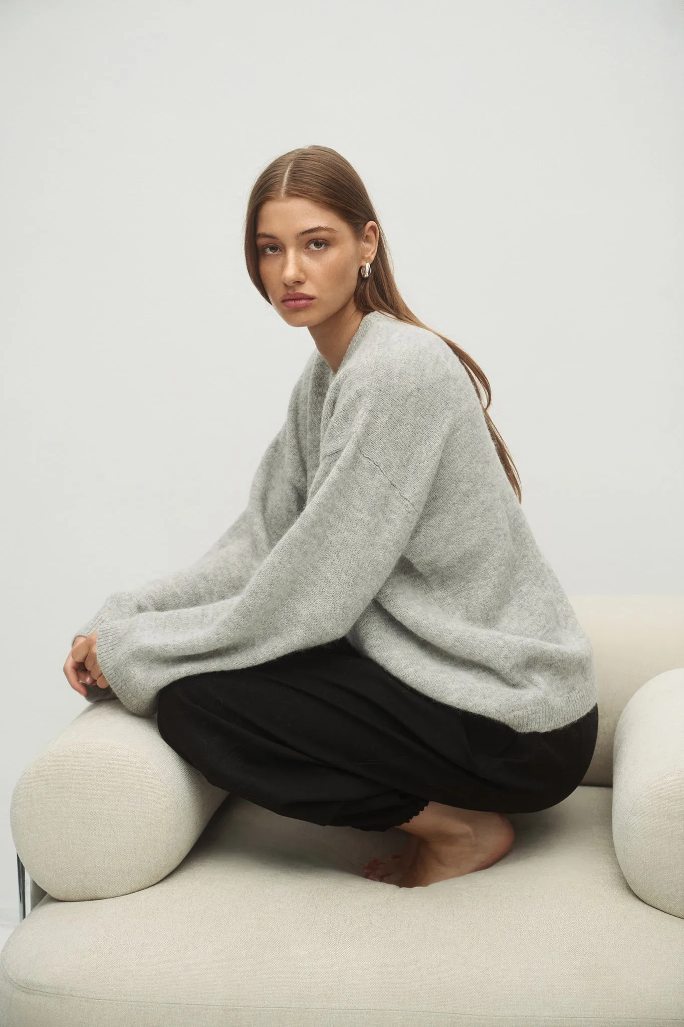 SWETER DIANA GREY sold by Le Collet product image thumbnail 3