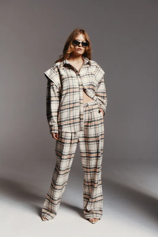 SPODNIE DAVIS ORANGE BEIGE sold by Le Collet