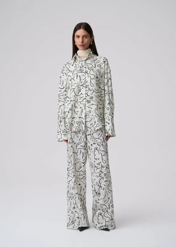 SPODNIE WANDA PRINT sold by Le Collet