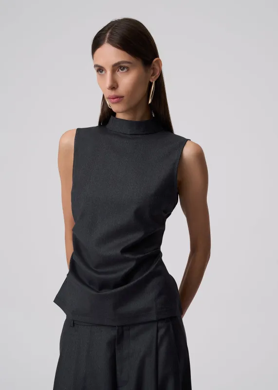 TOP TIFFANY WOOL GREY sold by Le Collet