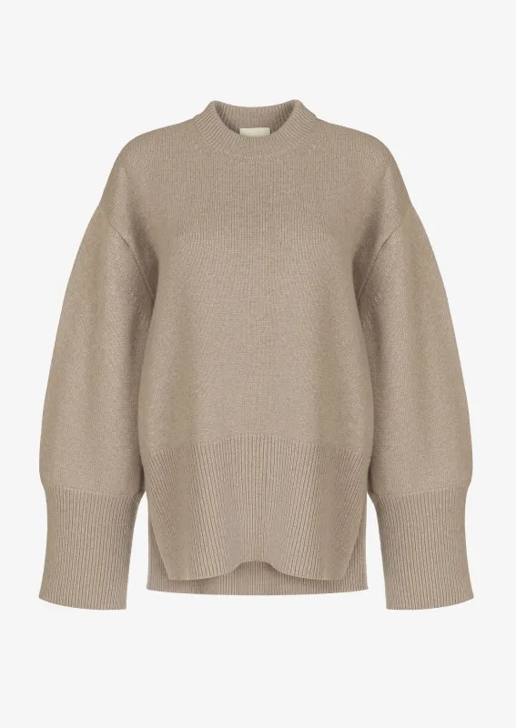 SWETER ELWEN TAUPE made by Le Collet