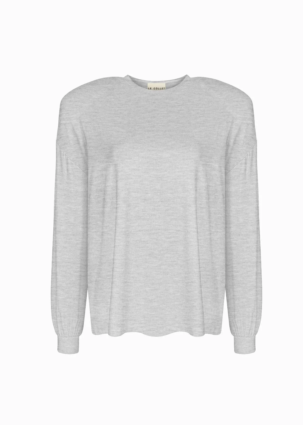 LONGSLEEVE ELYS GREY MELANGE sold by Le Collet product image thumbnail 2