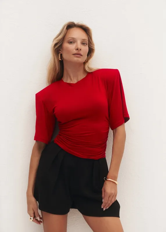 KOSZULKA VELMIRA RED made by Le Collet