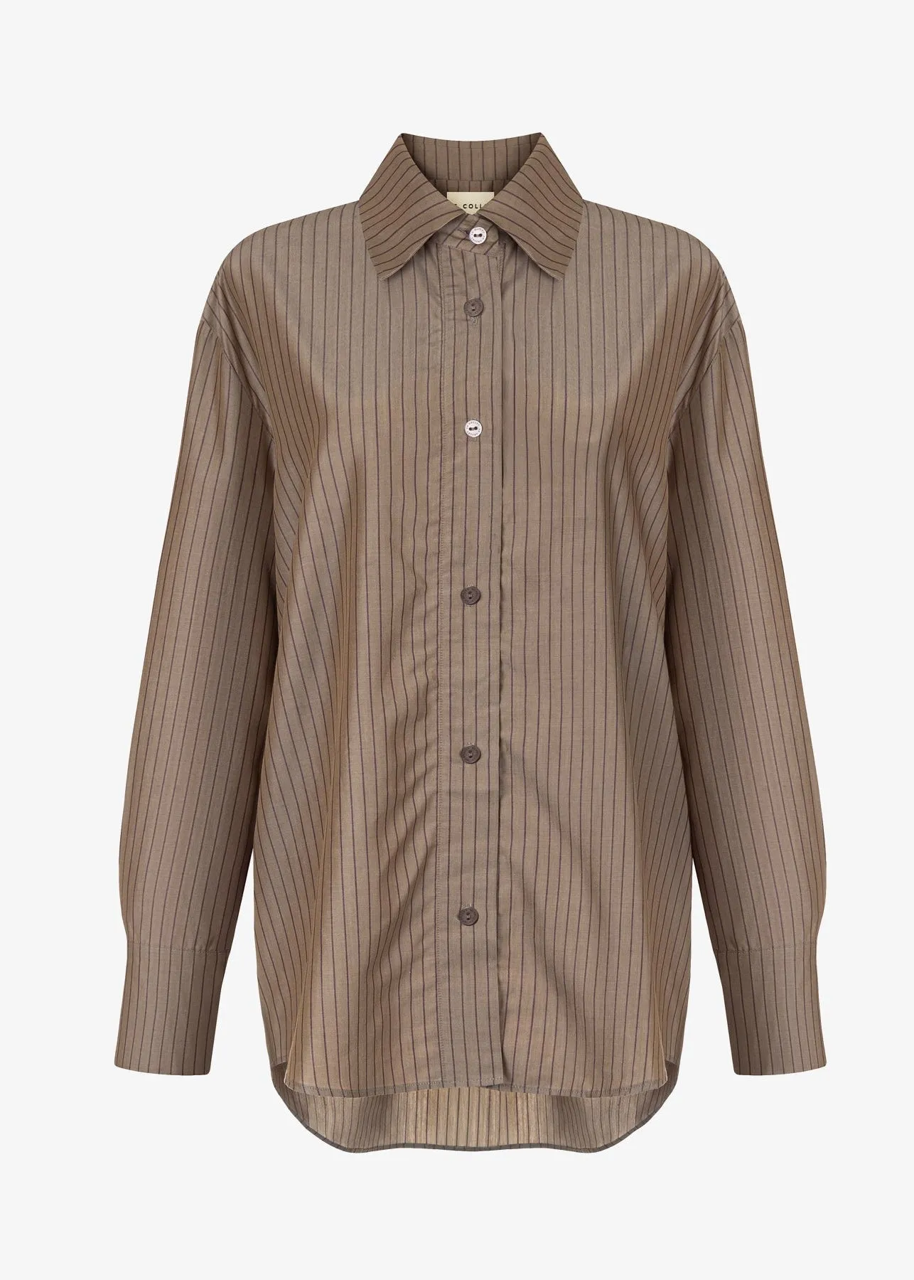 KOSZULA ANTON BROWN STRIPES sold by Le Collet product image thumbnail 2