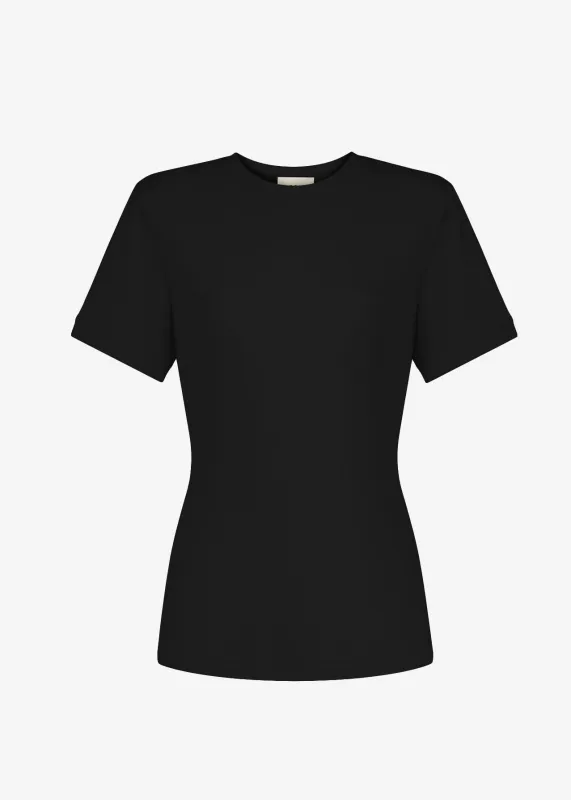 T-SHIRT NEW SLIM BLACK made by Le Collet