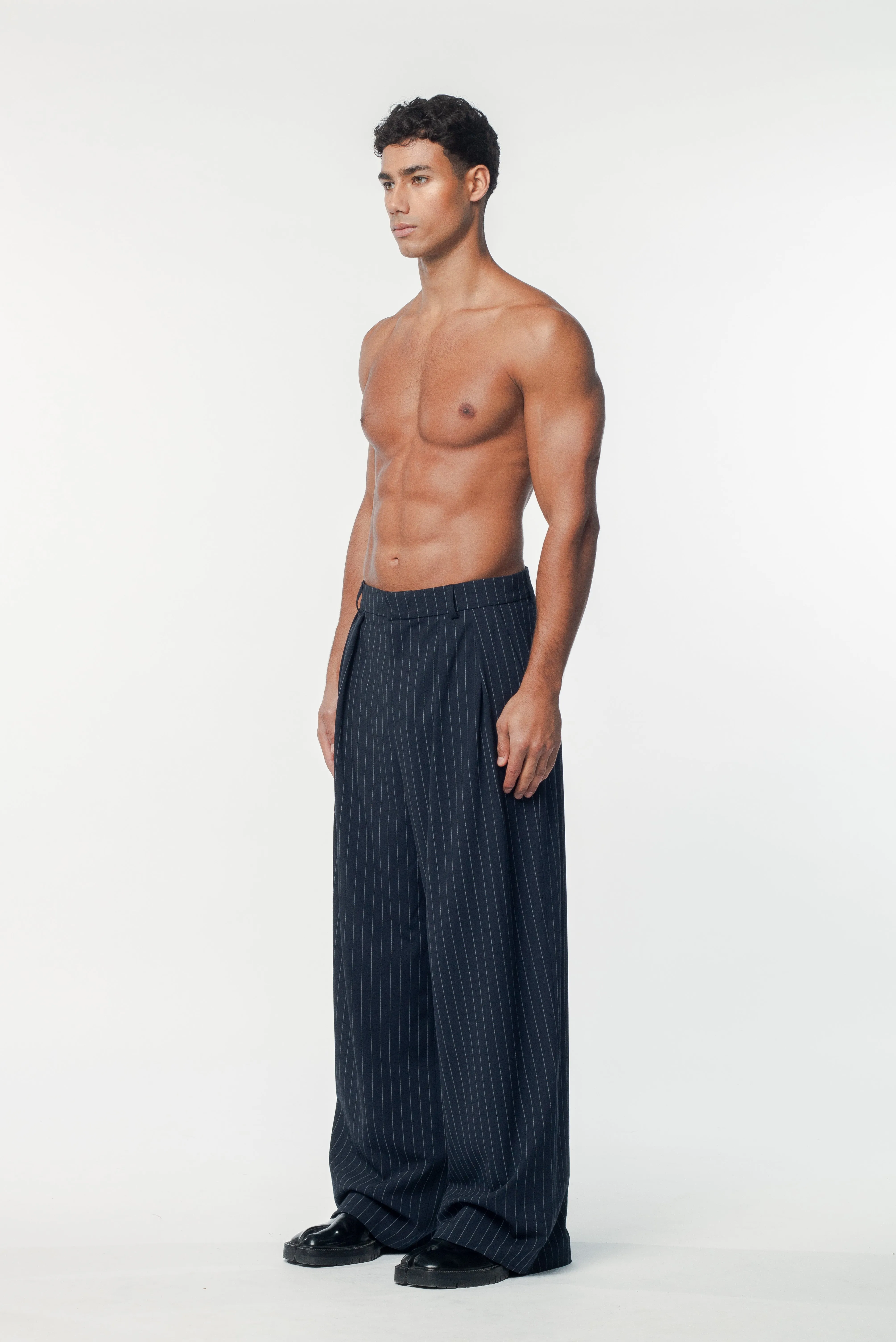 Benjamin Pants Navy Stripe sold by Salt Murphy product image thumbnail 2