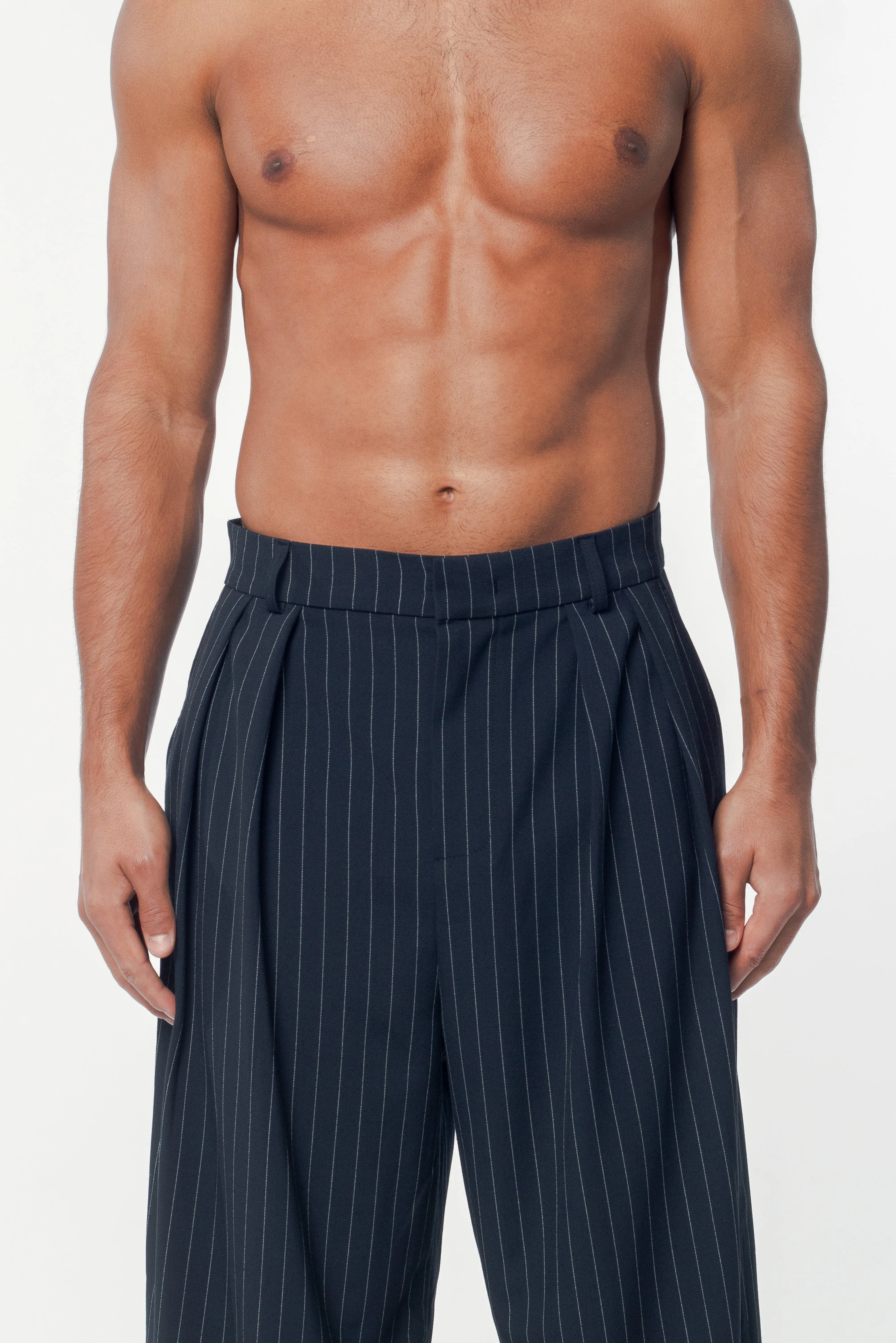Benjamin Pants Navy Stripe sold by Salt Murphy product image thumbnail 4