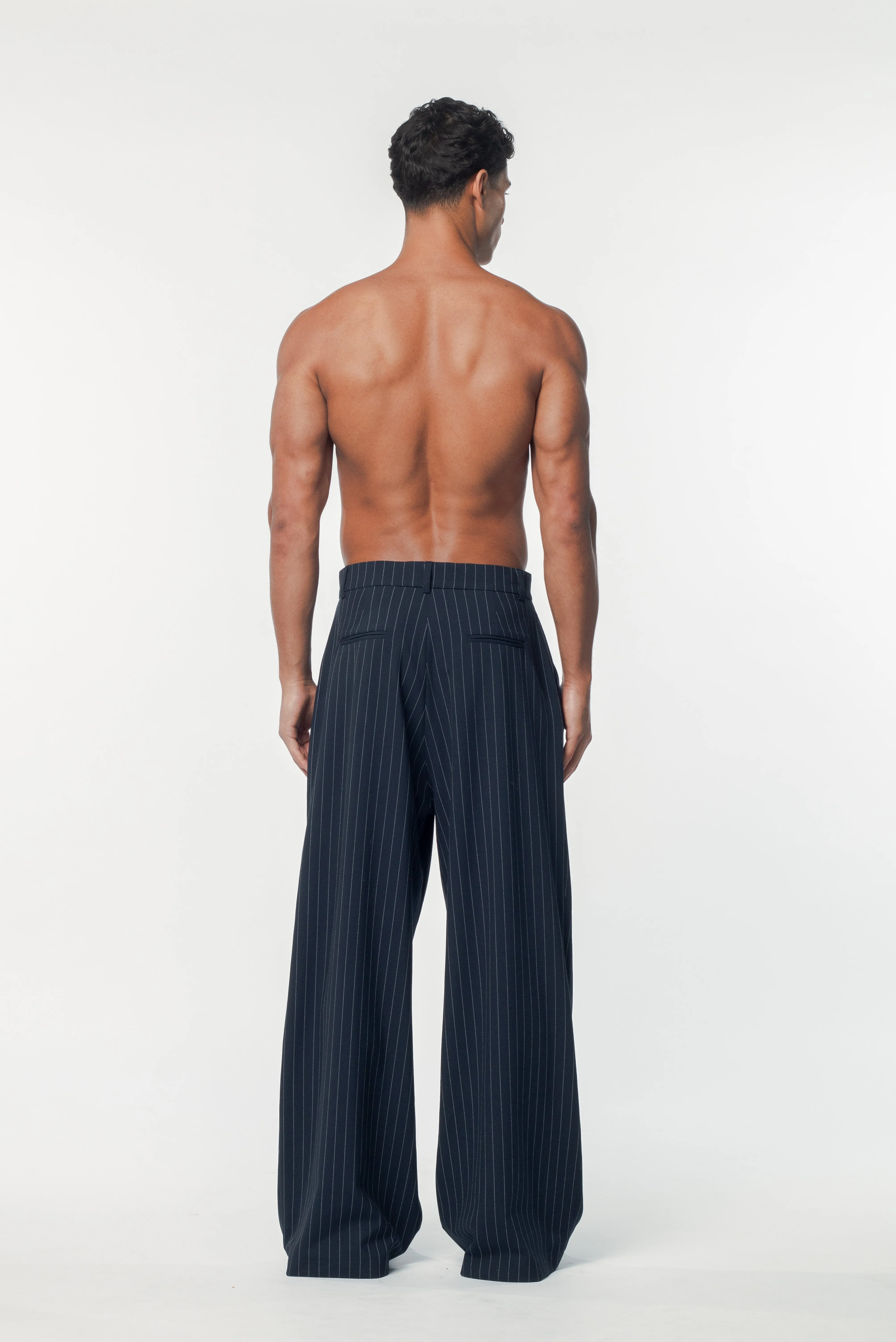 Benjamin Pants Navy Stripe sold by Salt Murphy product image thumbnail 3
