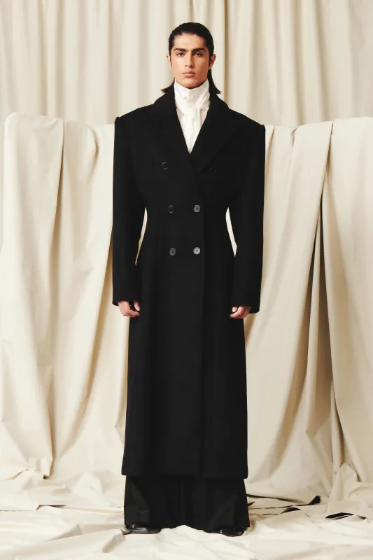 Marcus Coat Black sold by Salt Murphy