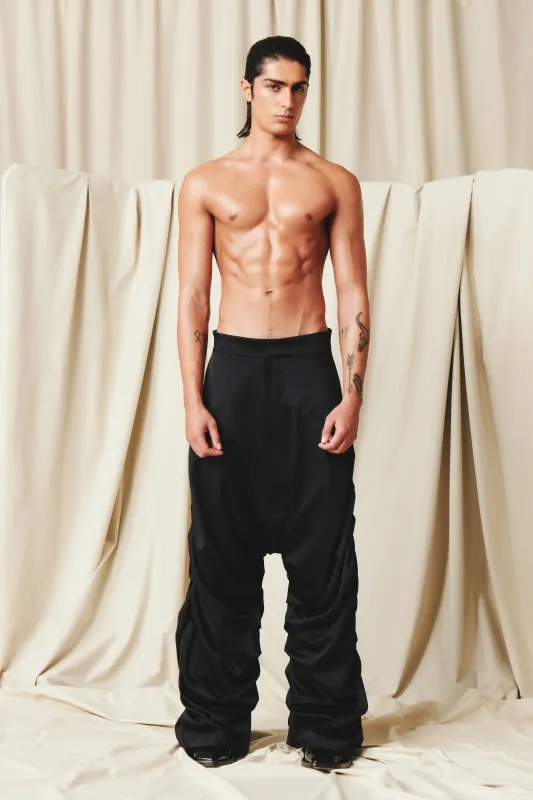 Hyppolyte Satin Pants Black sold by Salt Murphy